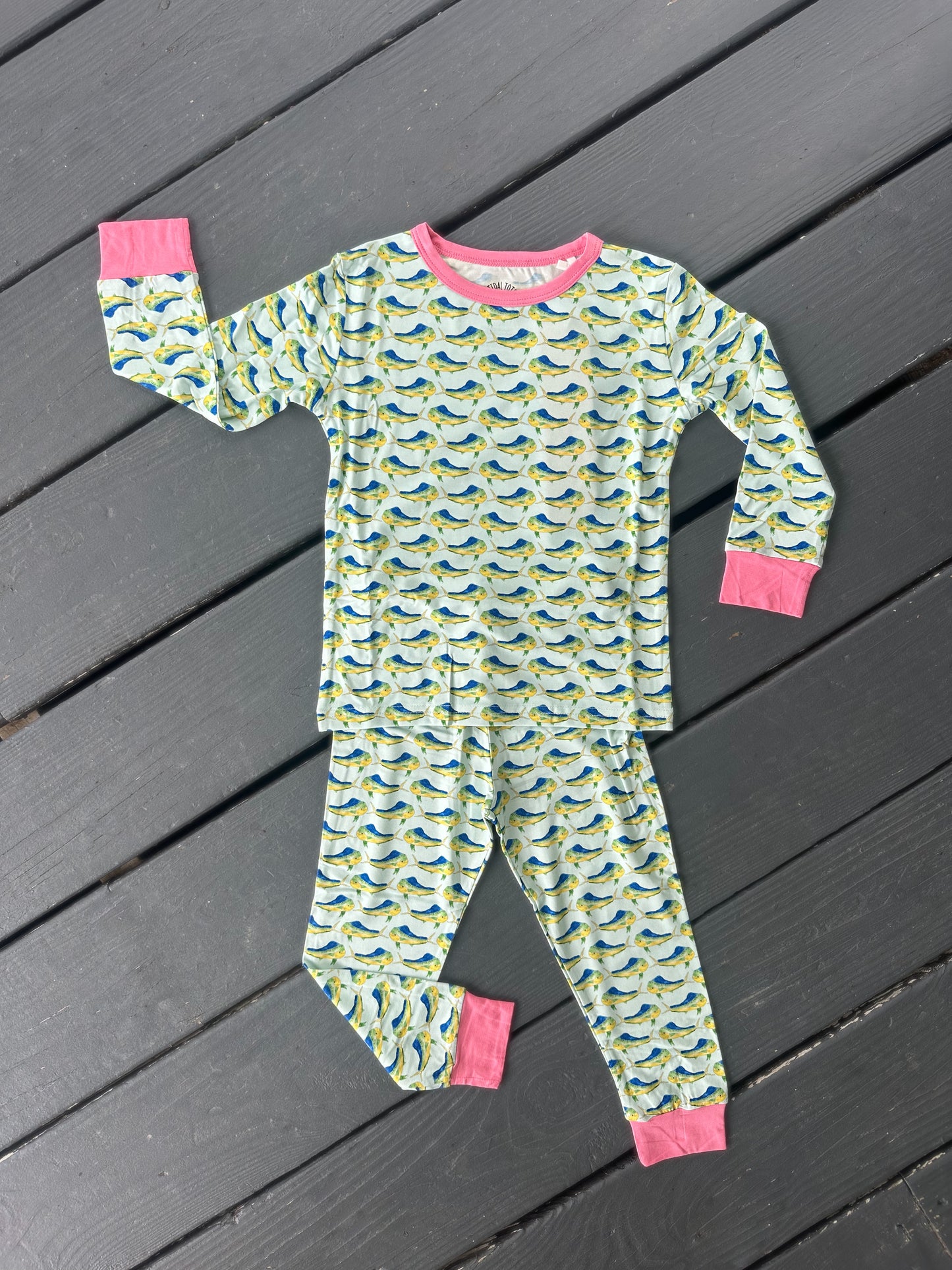 Dolphin Dance Pink Two Piece Pajama