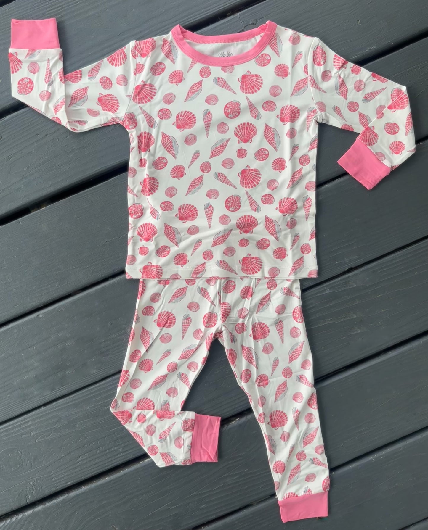 Sally's Shells Pink Two Piece Pajama