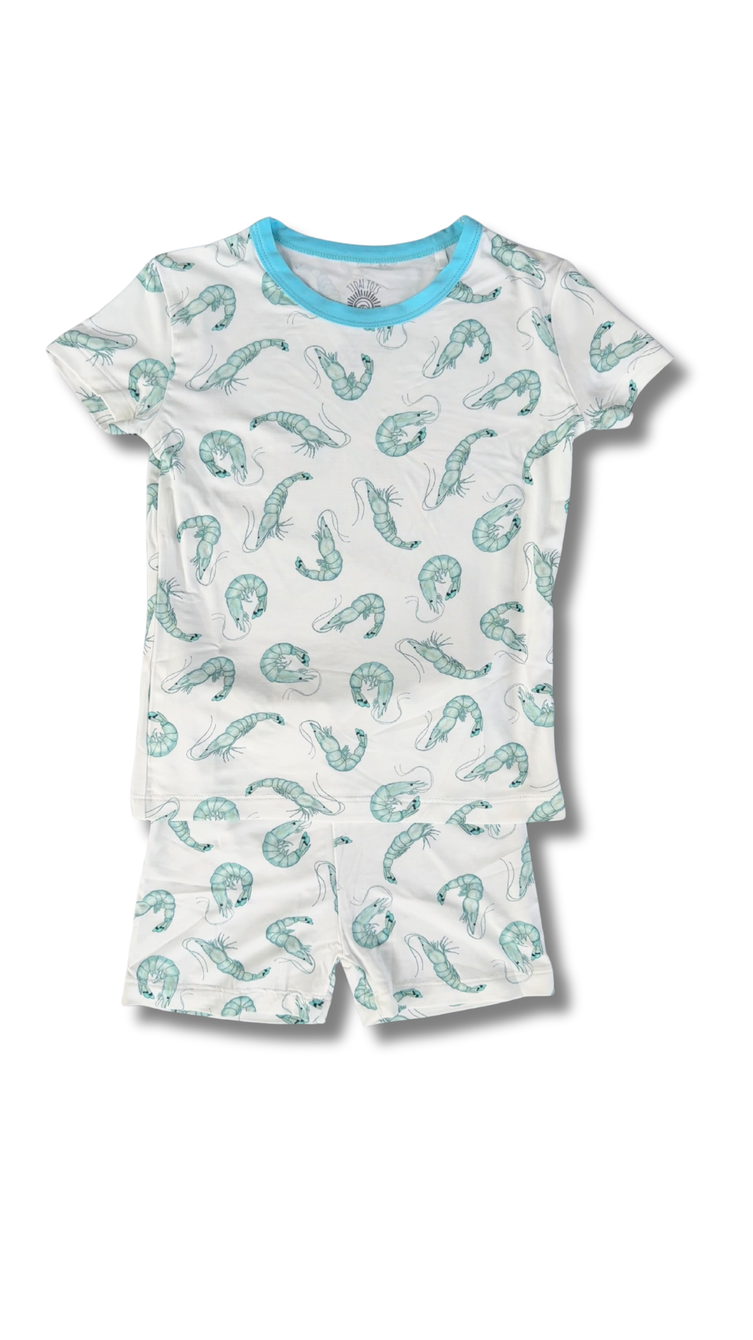 Shrimply Dreamy Blue Shorts Set