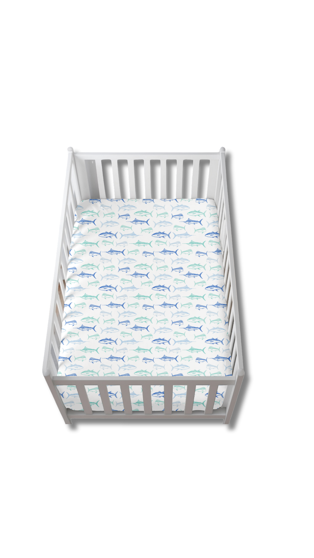 Maritime Medley Blue Crib Sheet