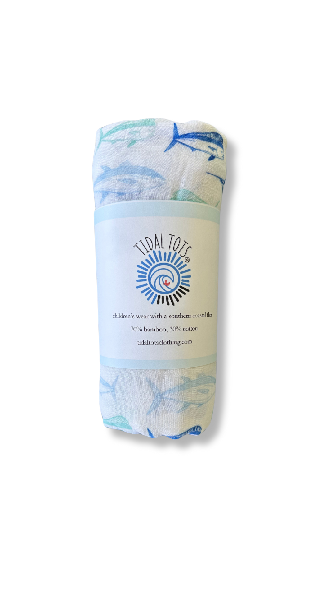 Maritime Medley Blue Lightweight Swaddle Blanket