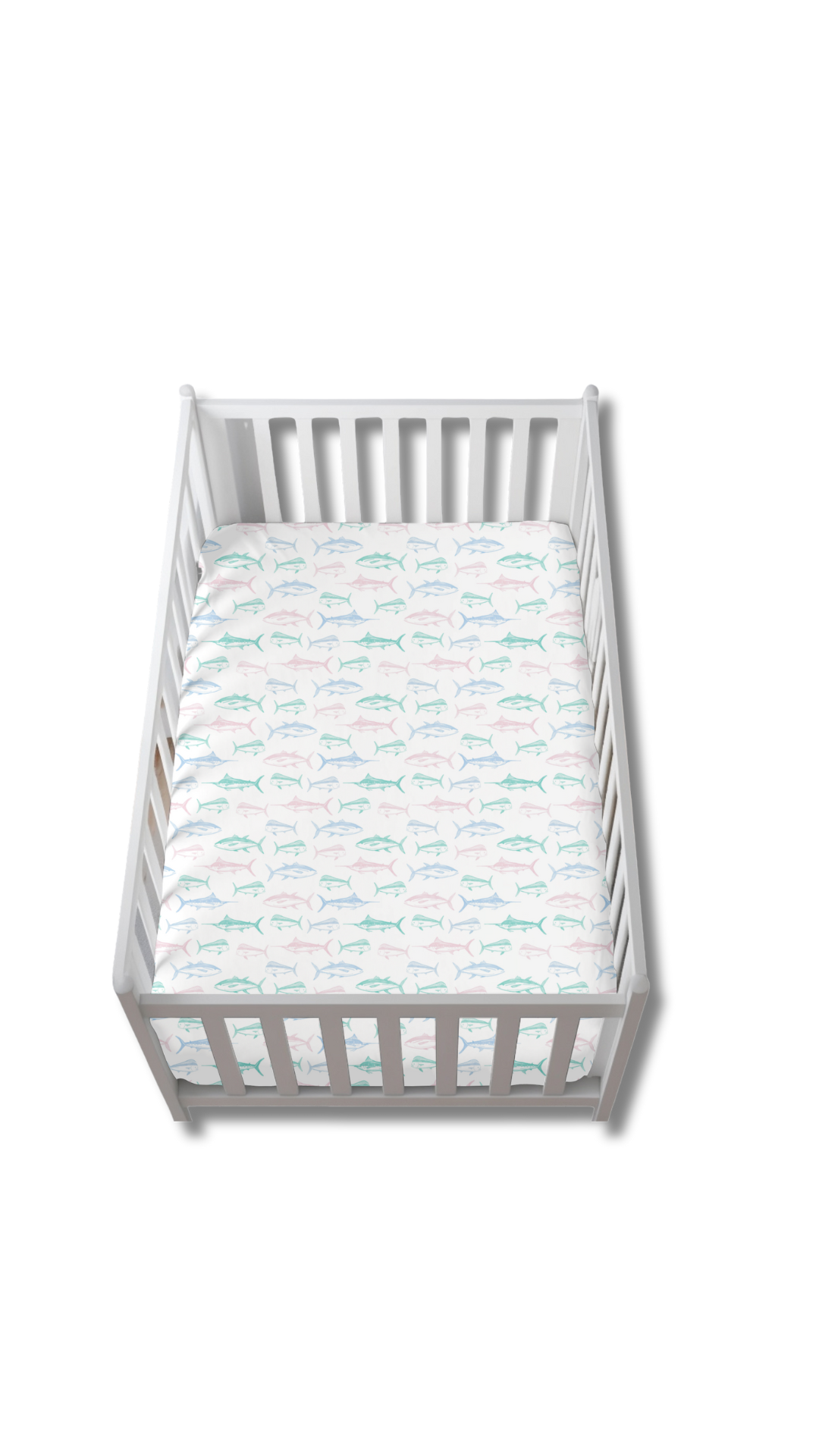 Maritime Medley Pink Crib Sheet