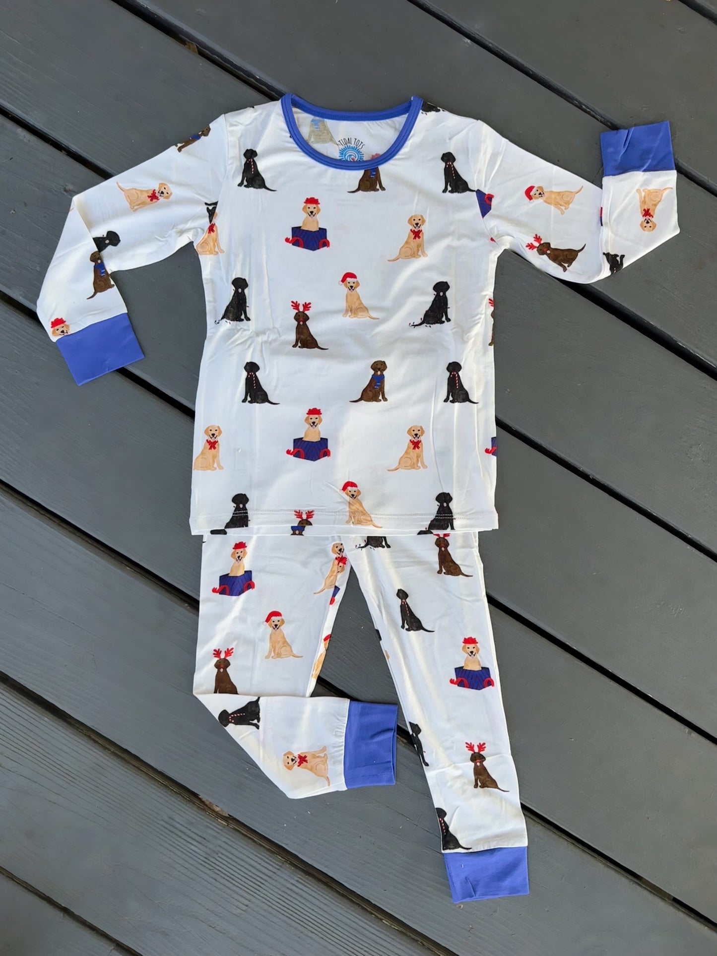 Fa-la-la-la-Labs Blue Two Piece Pajama