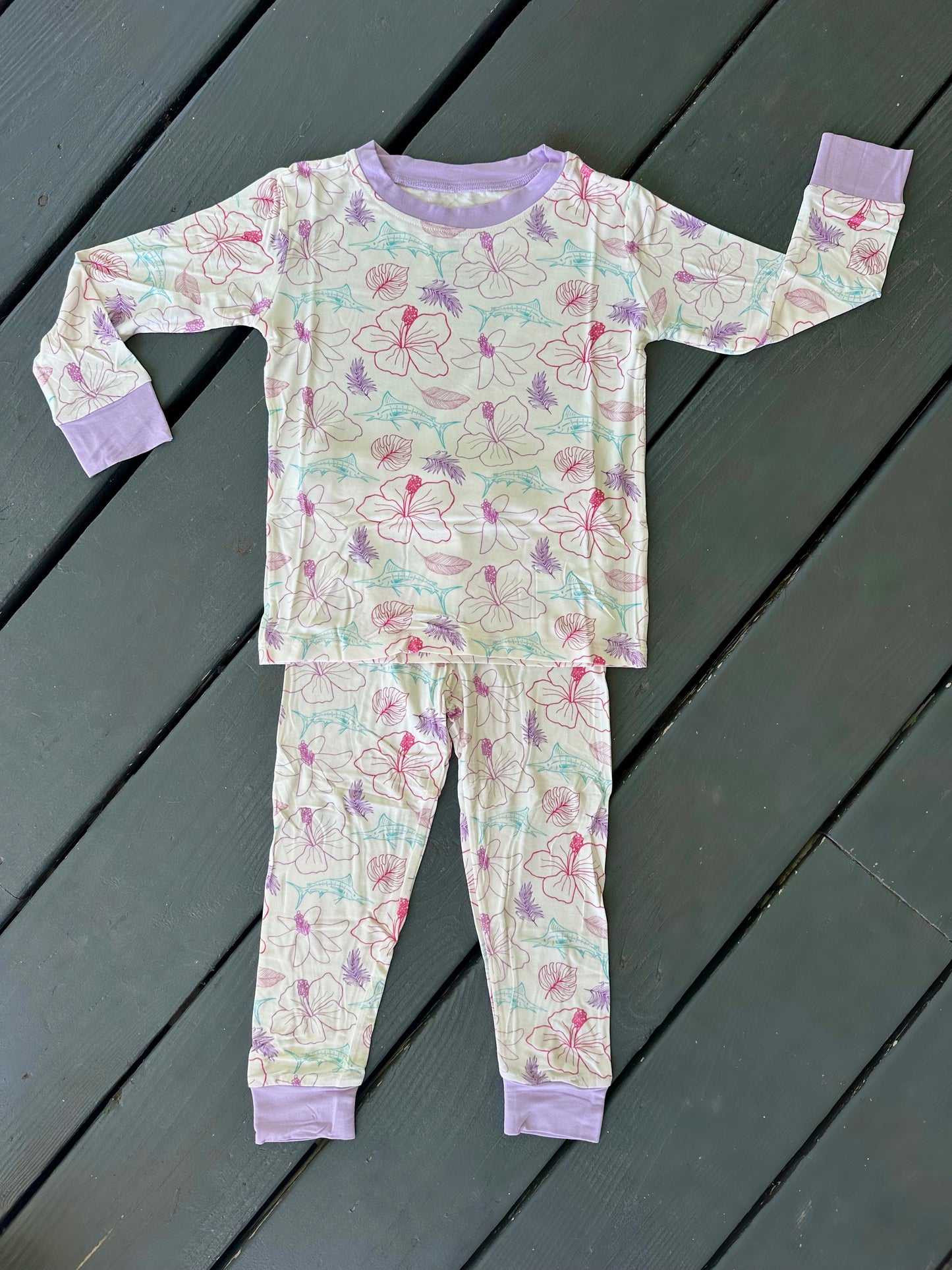 Darlin' Marlin Purple Two Piece Pajama