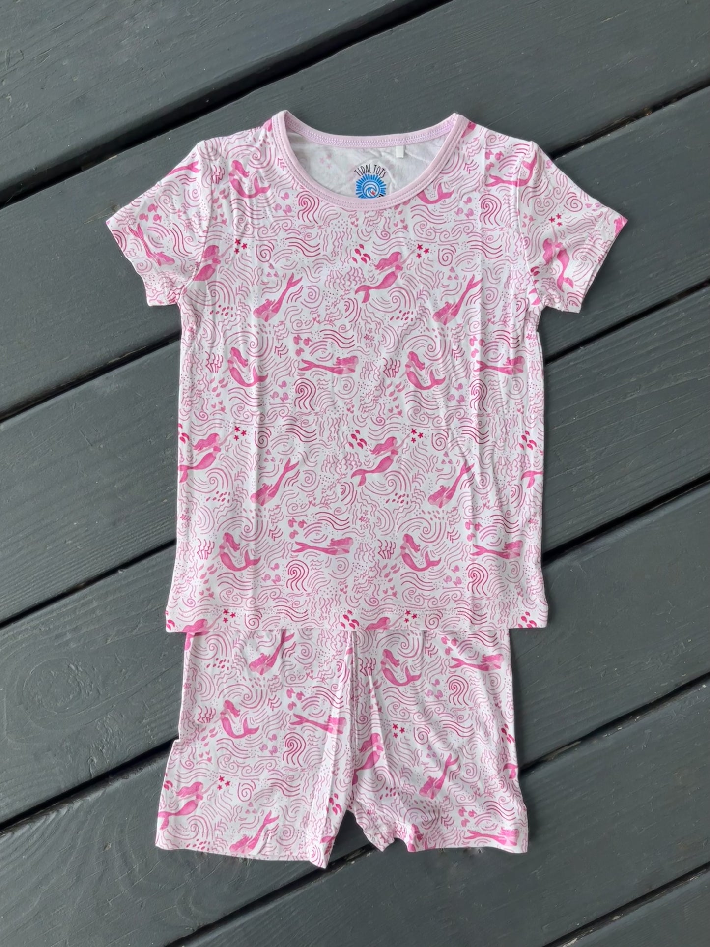 Mermaid Magic Pink Shorts Set