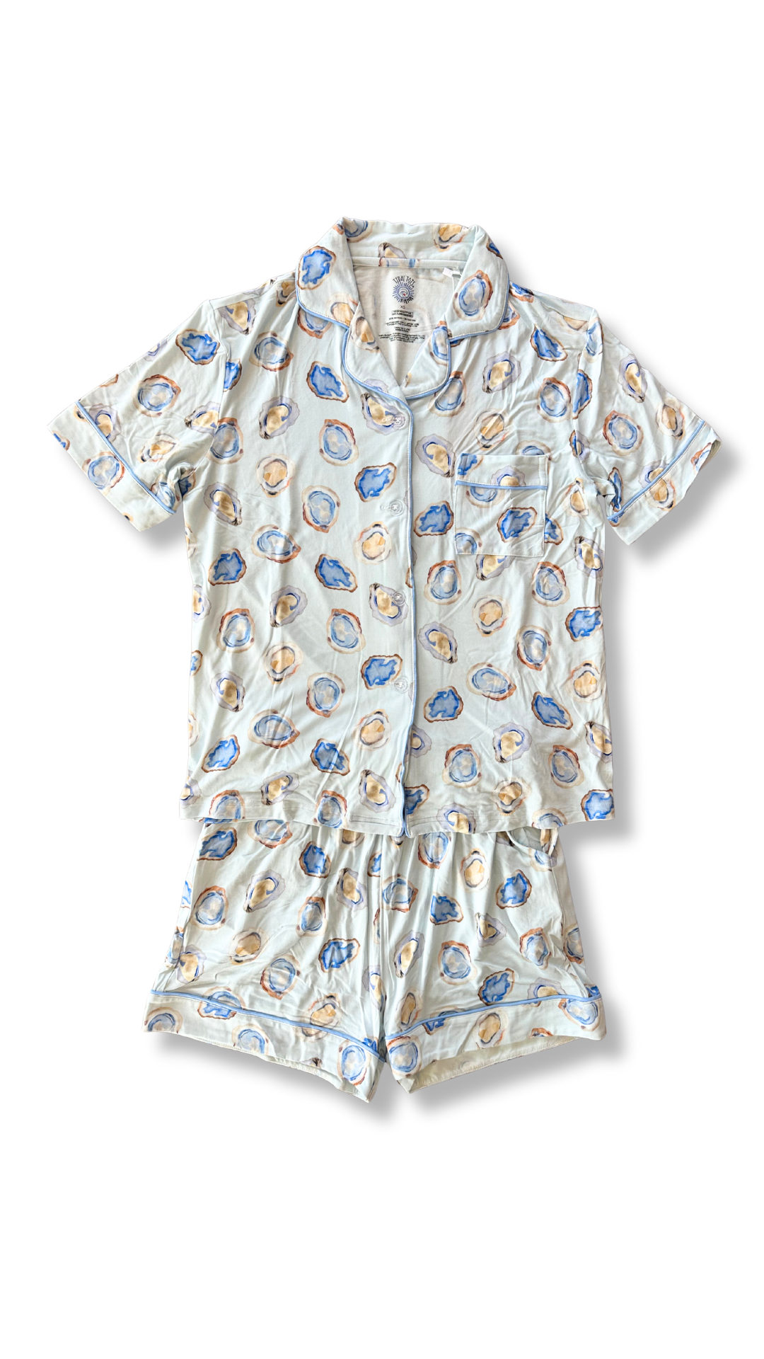 Mama's Oyster Roast Blue Two Piece Pajama