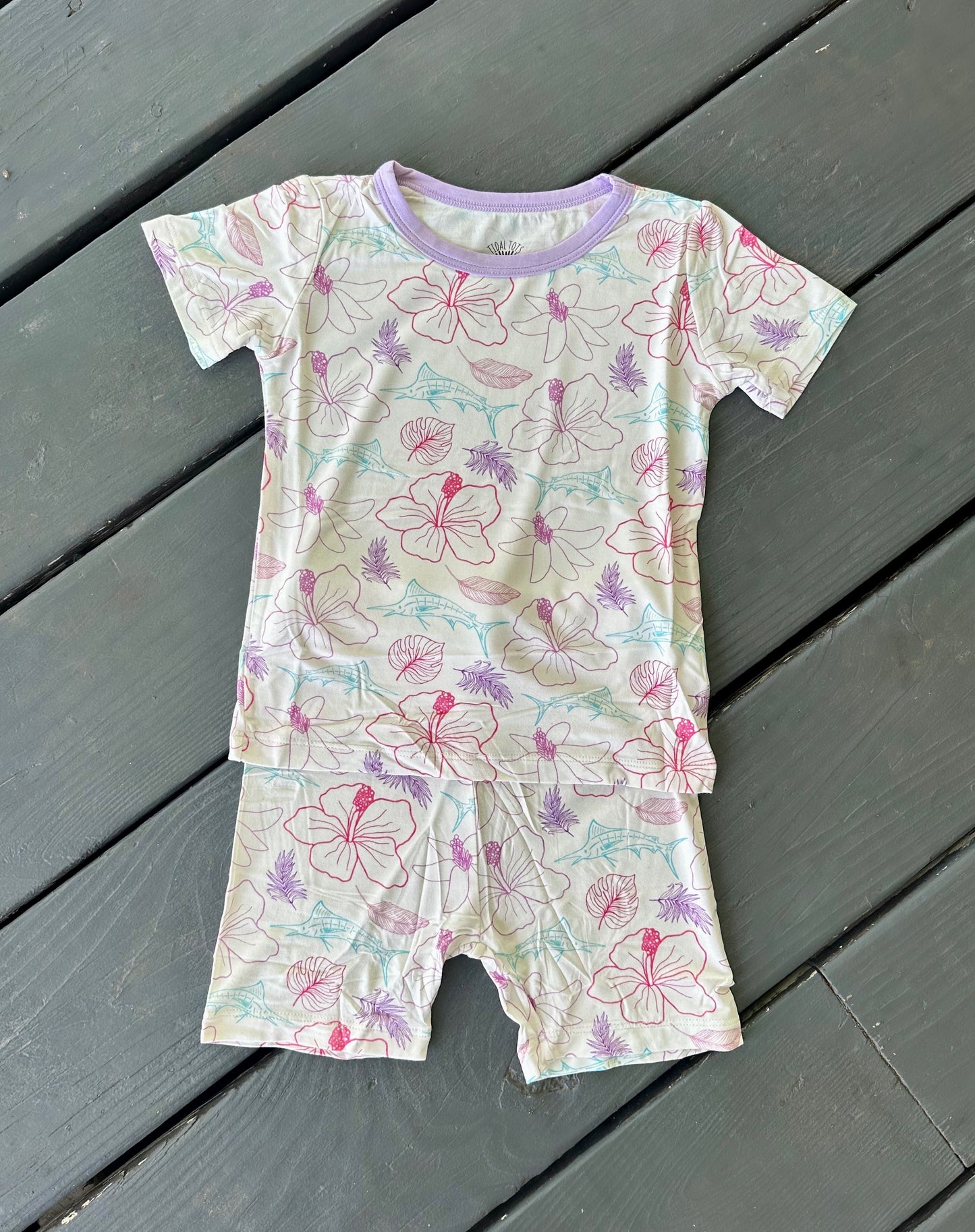 Darlin' Marlin Purple Shorts Set