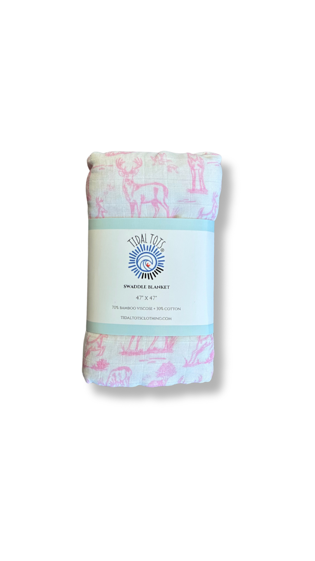 Backwood Bucks Pink Lightweight Swaddle Blanket