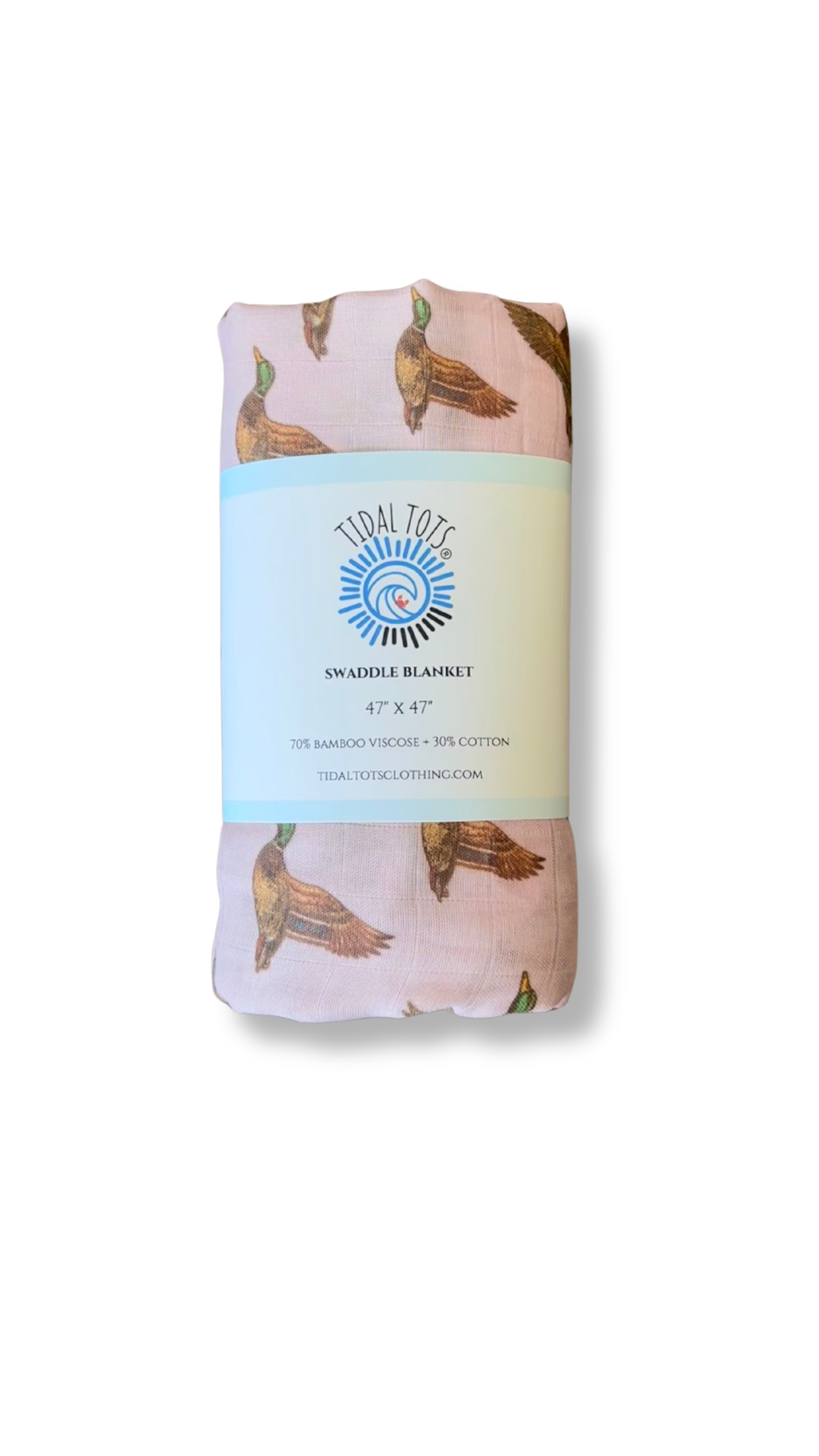 Mallard Montage Pink Lightweight Swaddle Blanket