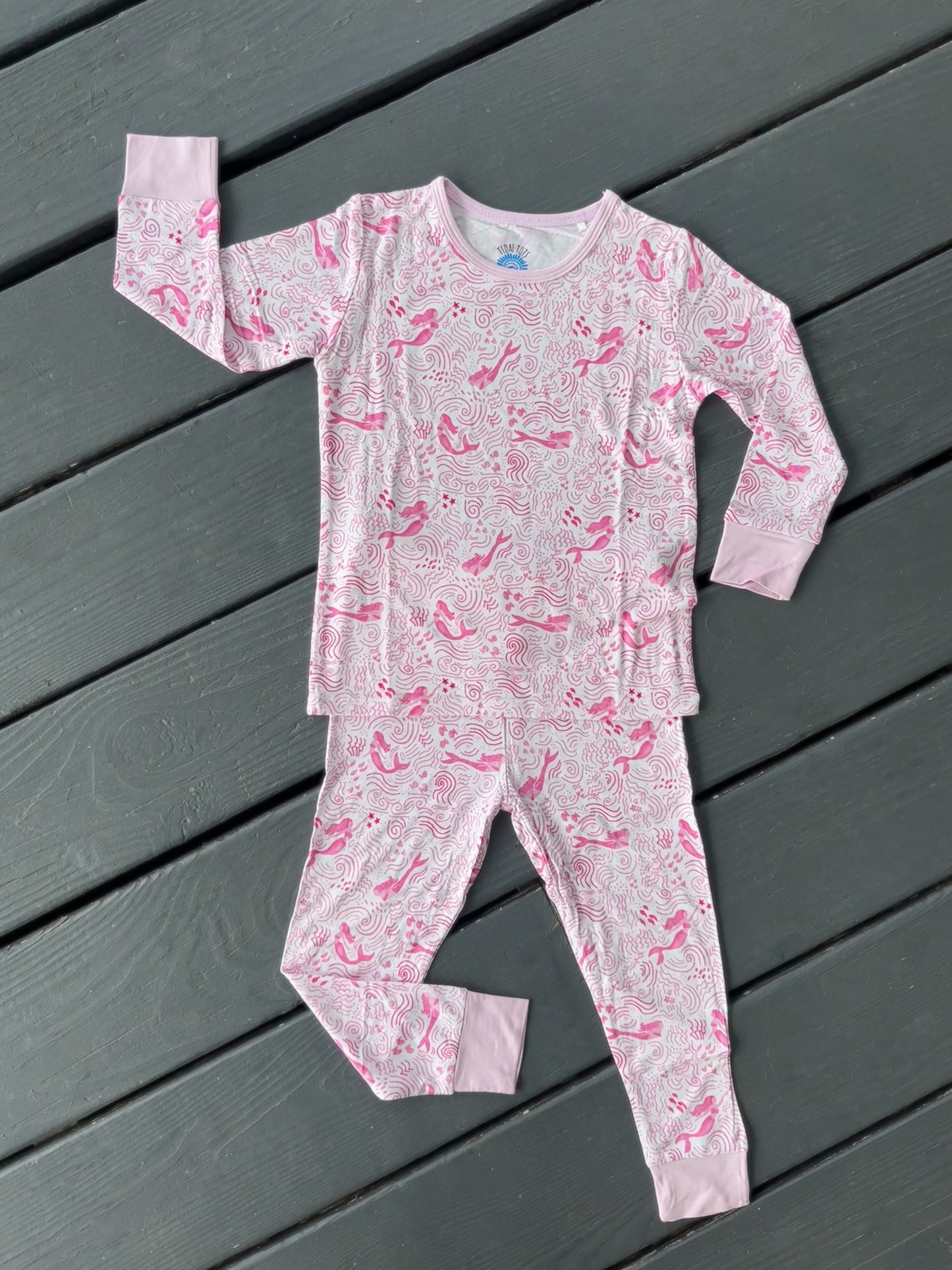Mermaid Magic Pink Two Piece Pajama