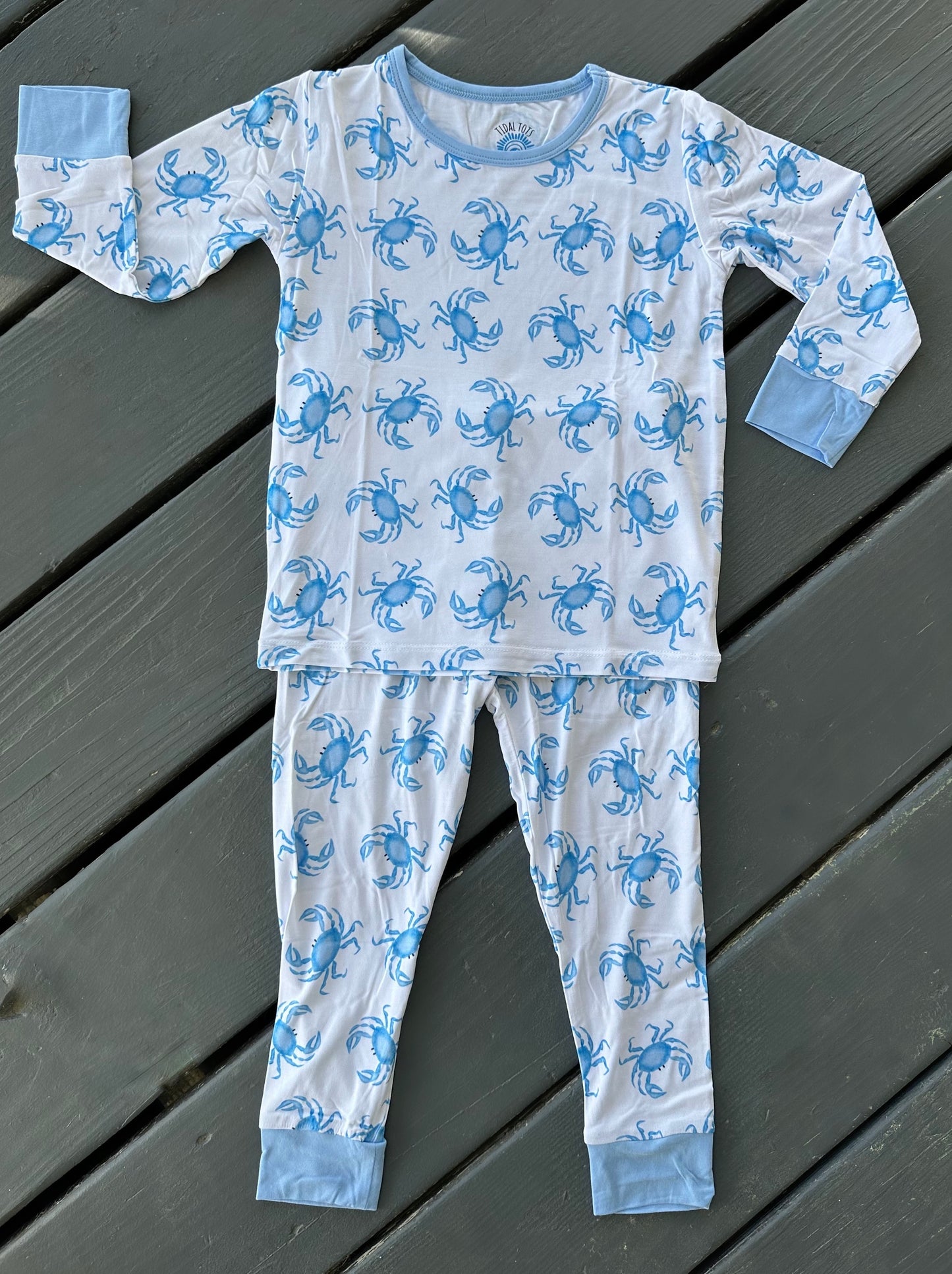 Carolina Crabs Blue Two Piece Pajama