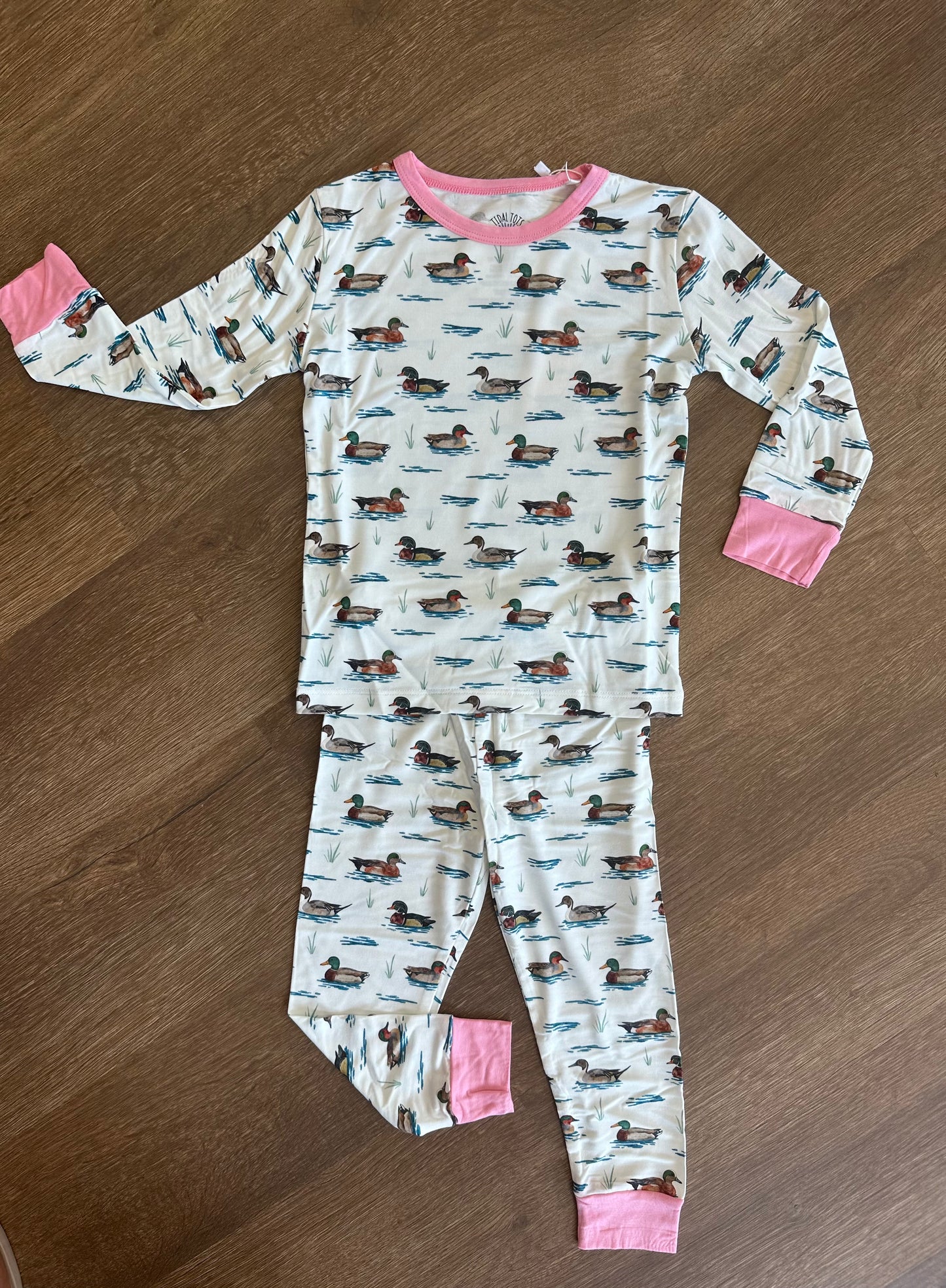 Puddle Parade Pink Two Piece Pajama