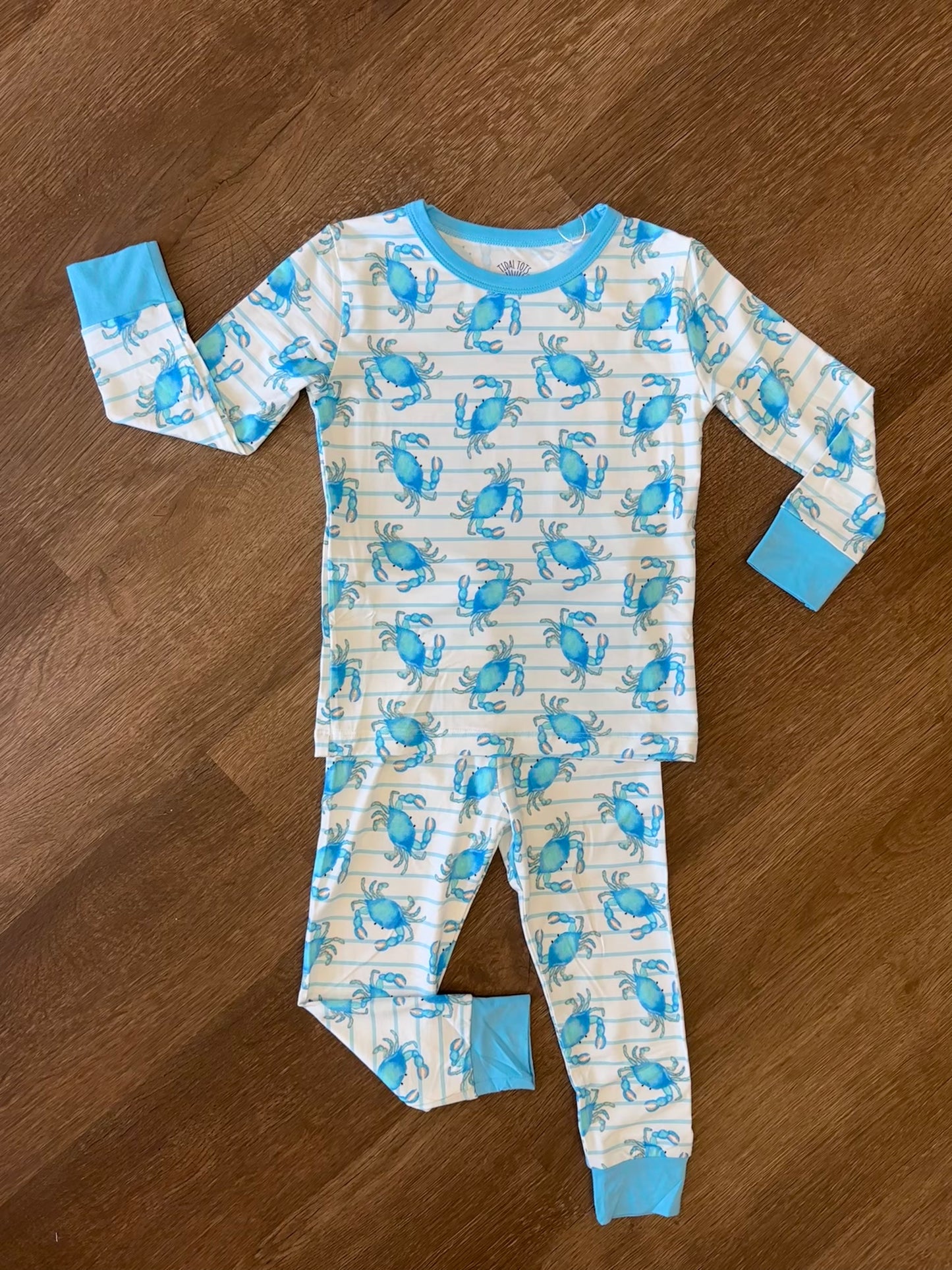 Pinchy Pals Blue Two Piece Pajama