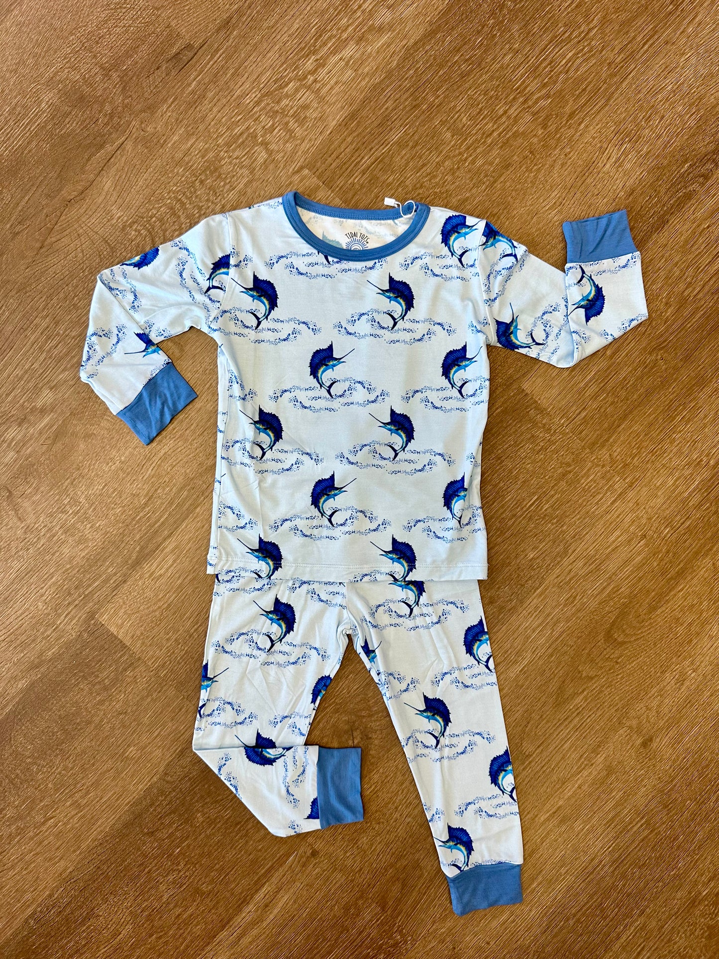 Summertime Sails Blue Two Piece Pajama