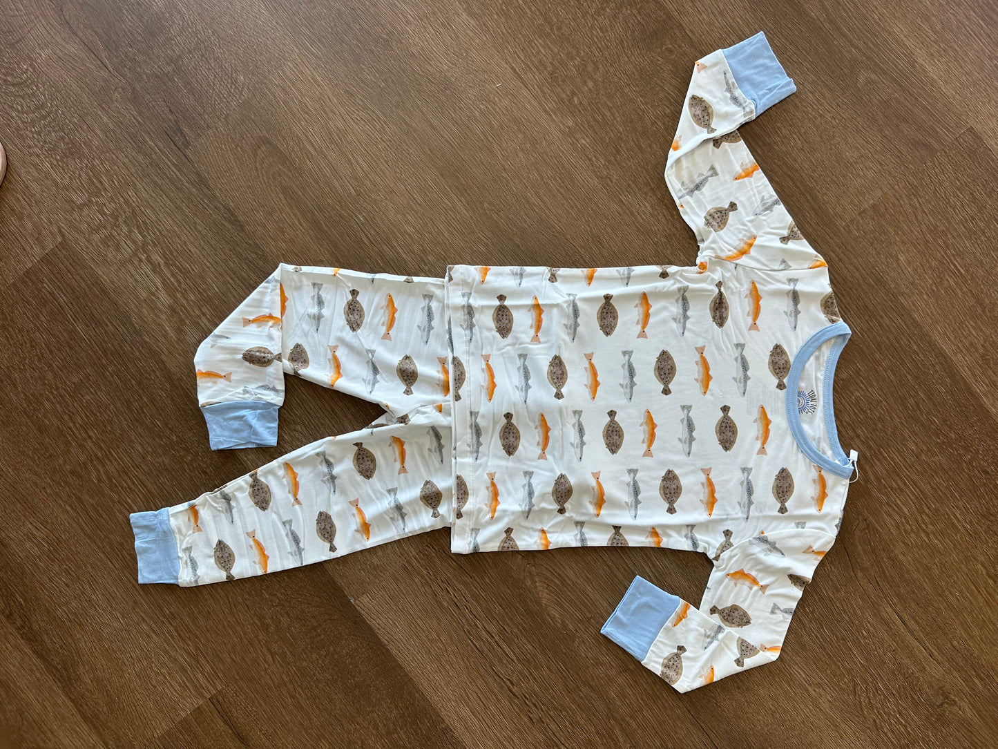 Inshore Slam Jams Blue Two Piece Pajama