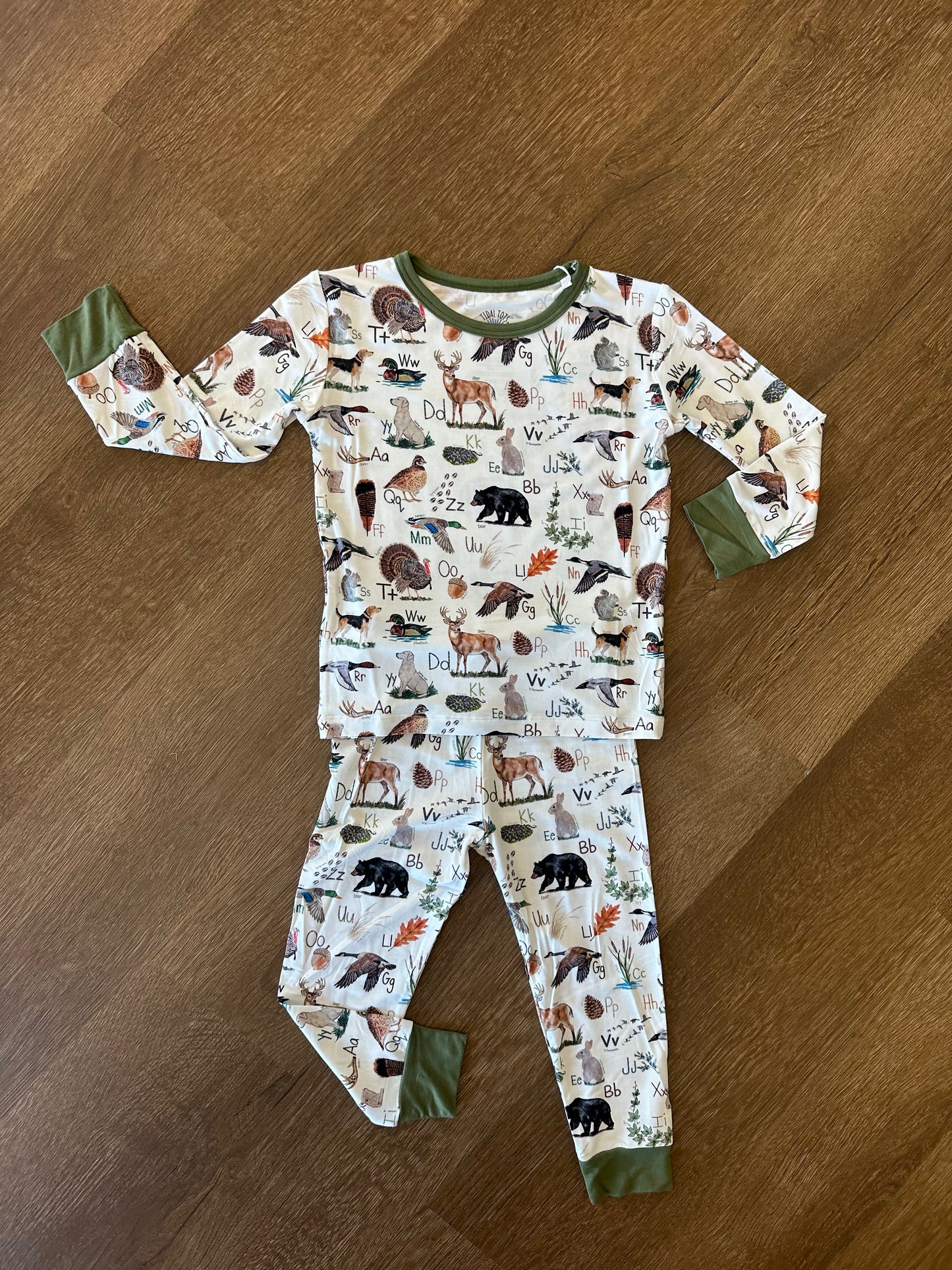 Harvest ABC's Green Two Piece Pajama