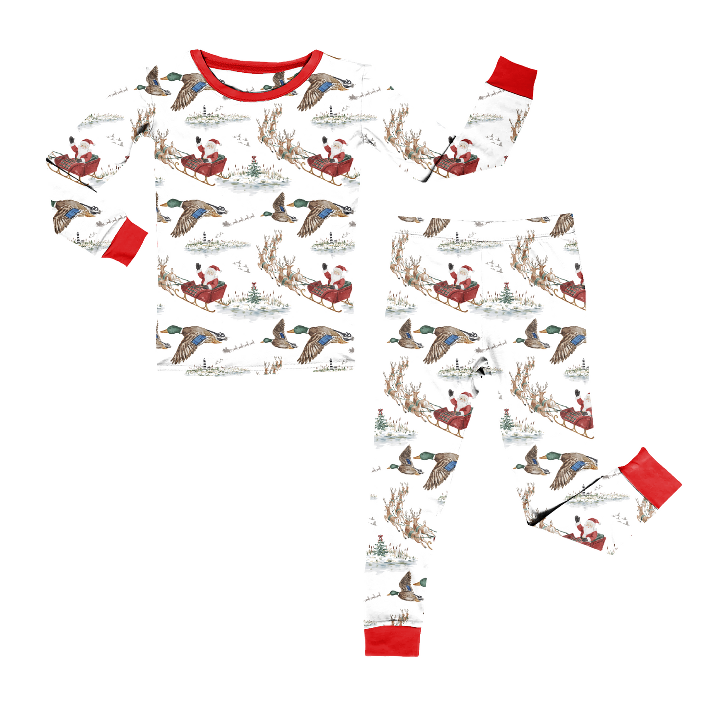 Merry Marshland Red Two Piece Pajama Set