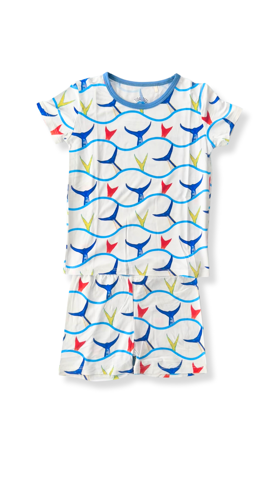 Fishin' Tales Blue Shorts Set