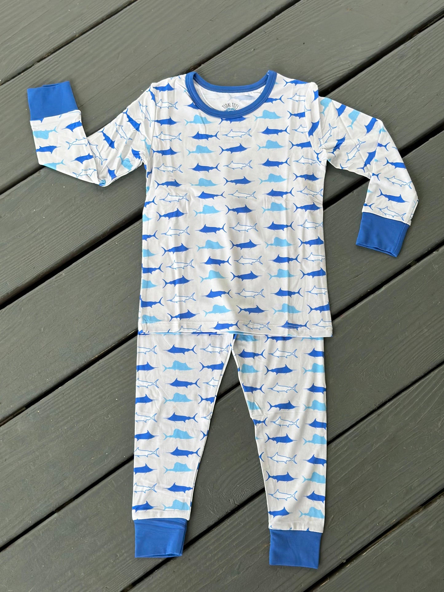 Grand Slam Jams Blue Two Piece Pajama