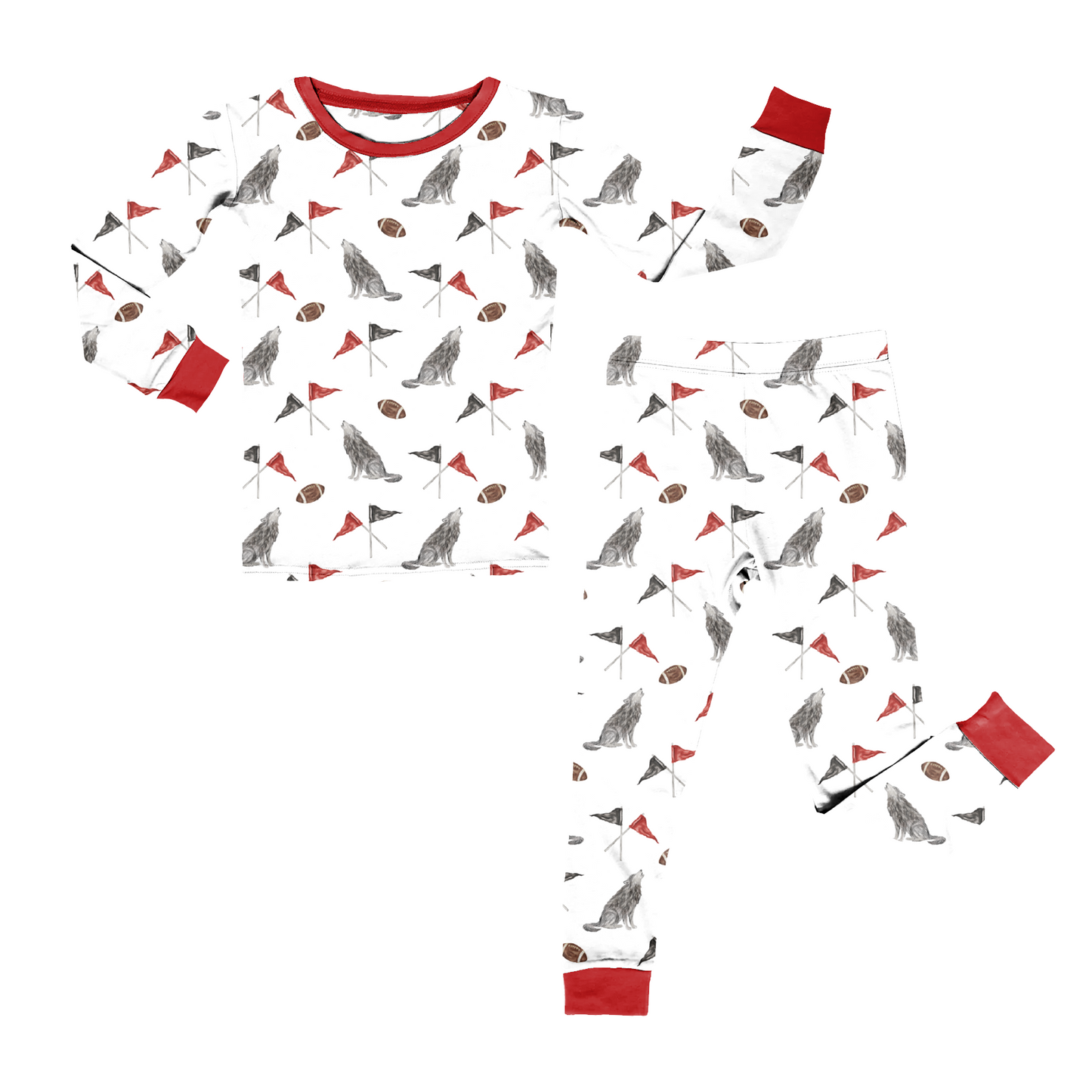 Wolf Win Red Two Piece Set