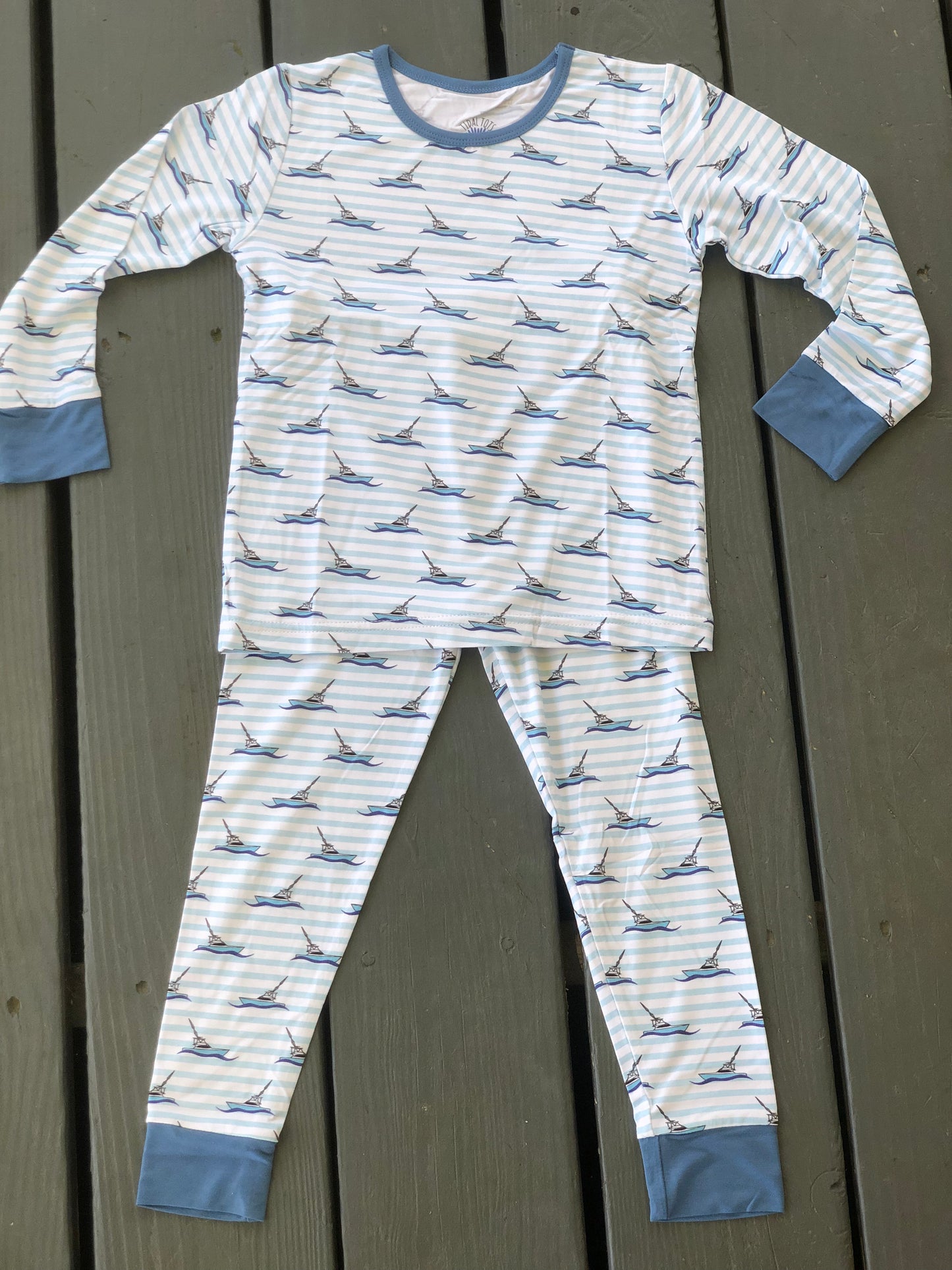 Dream Boat Blue Two Piece Pajama