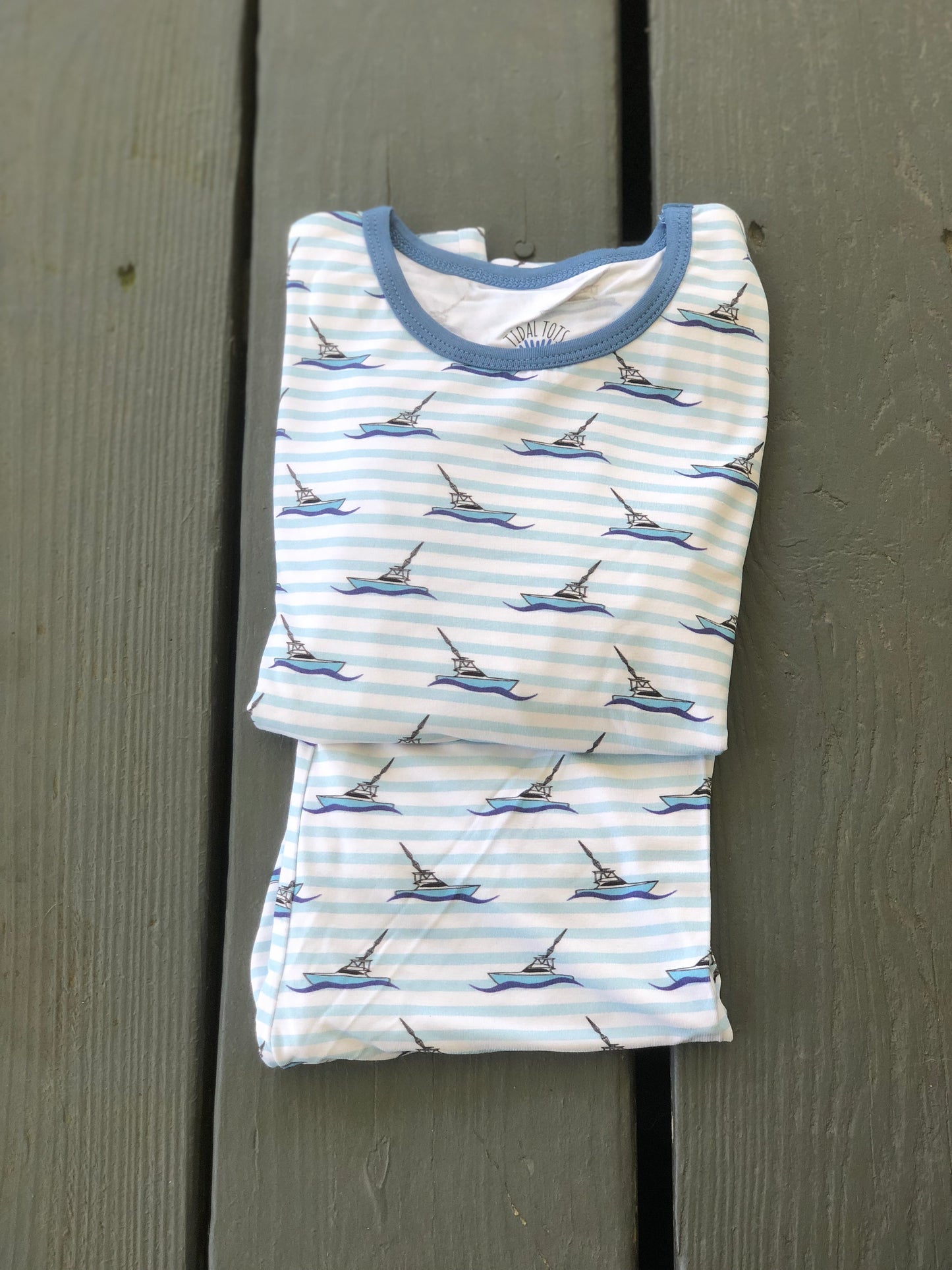 Dream Boat Blue Two Piece Pajama