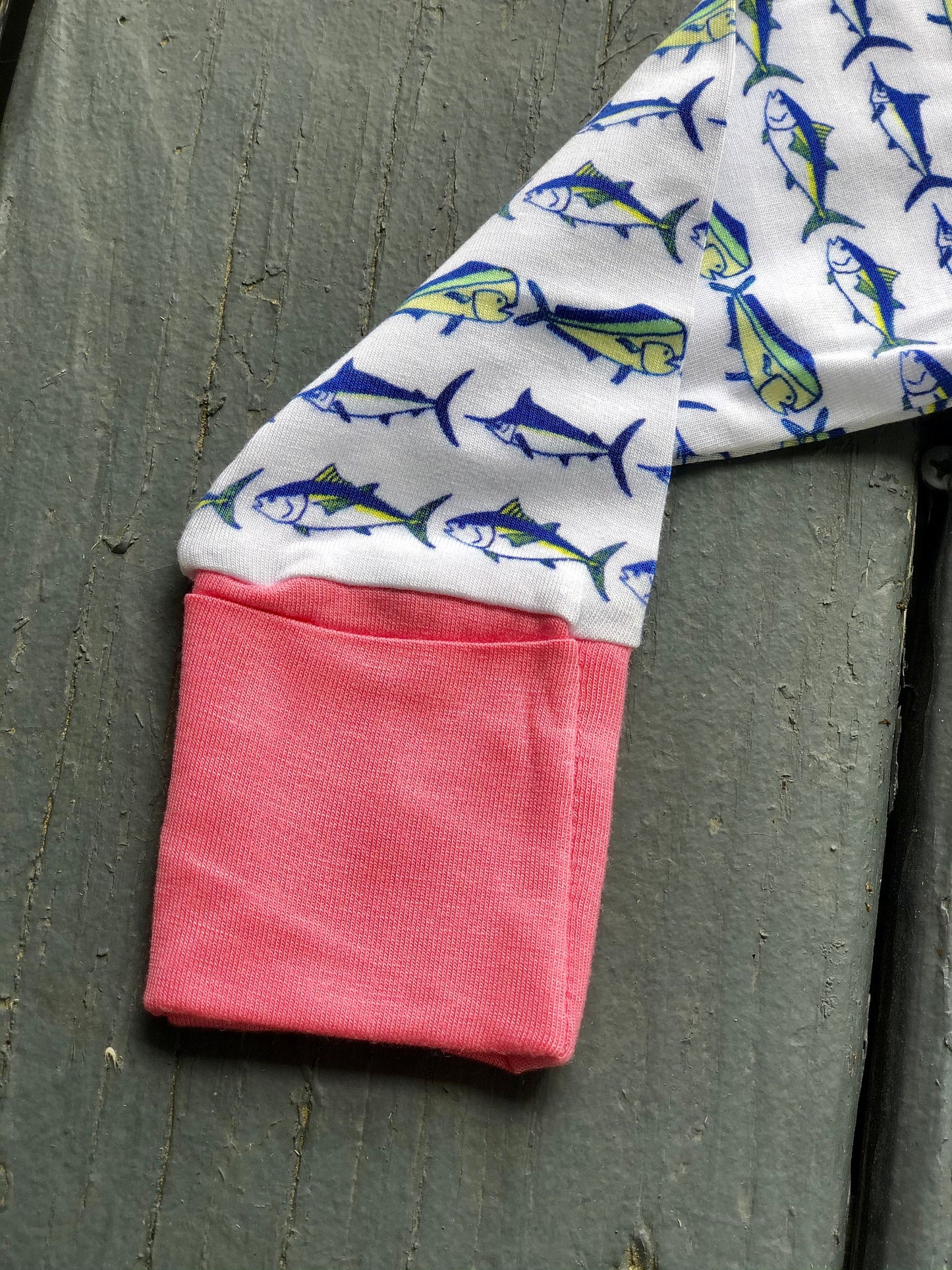 Tight Lines Pink Zippy Pajama