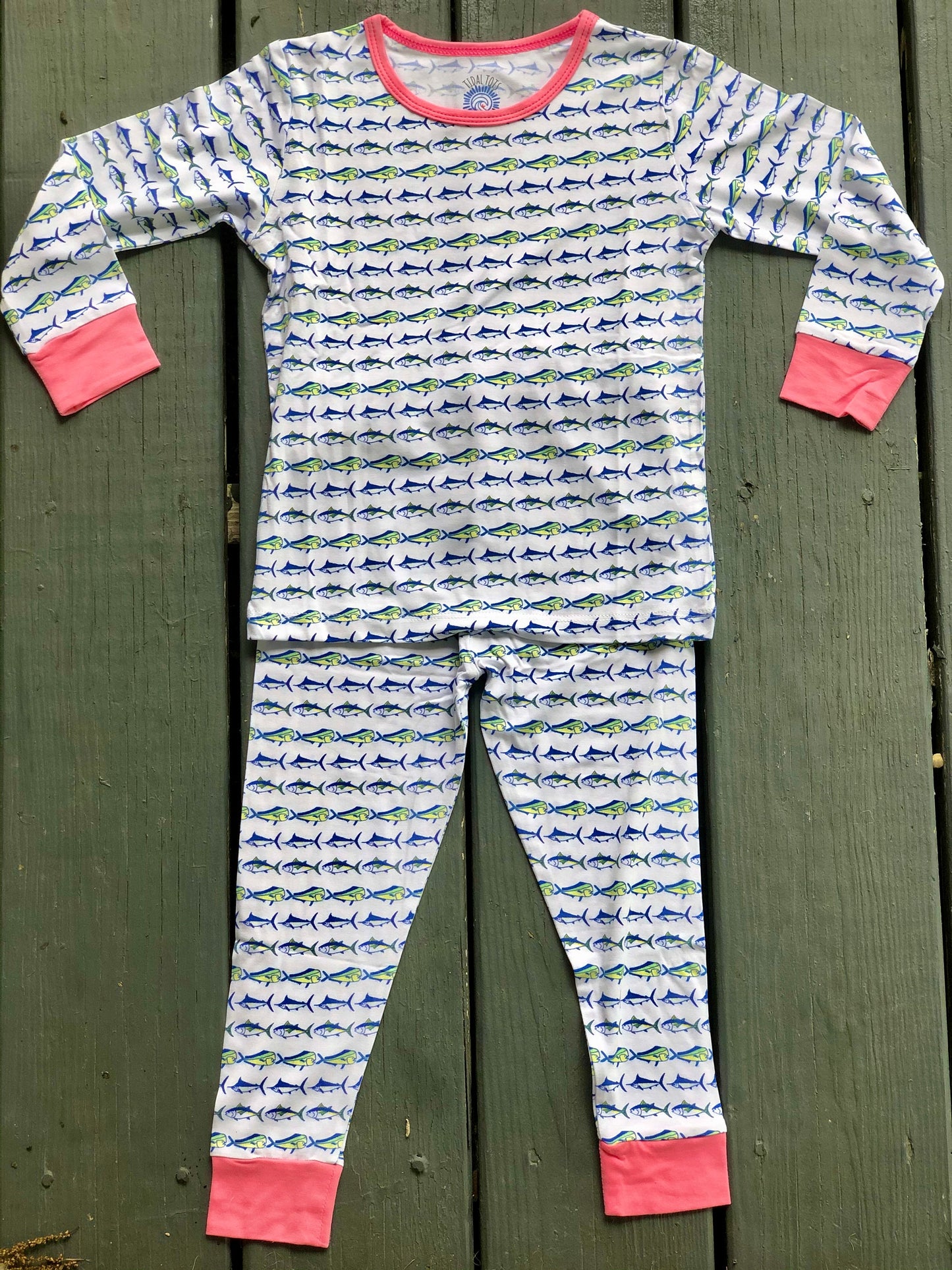 Tight Lines Two Piece Pink Pajama