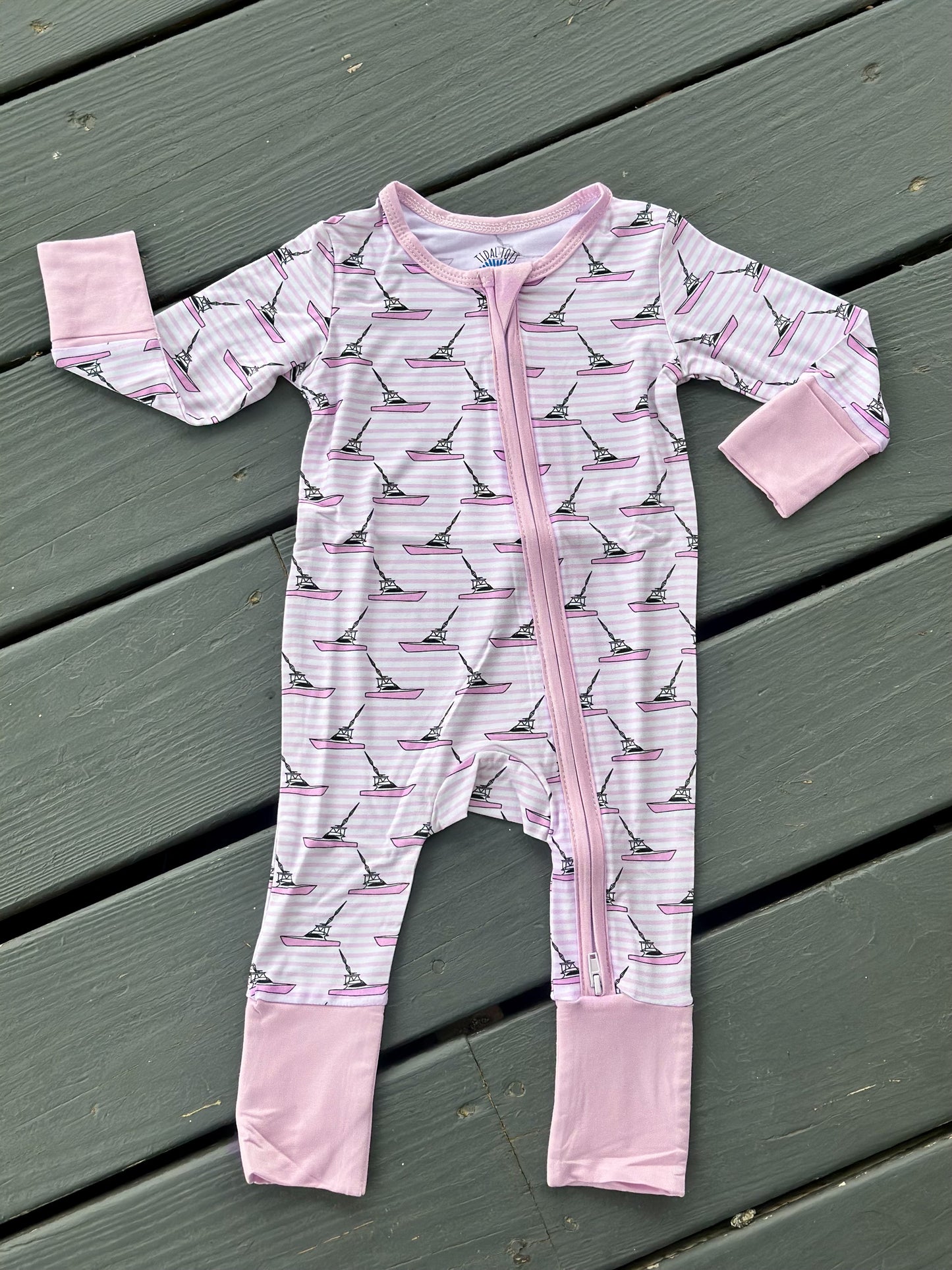 Dream Boat Pink Zippy Pajama