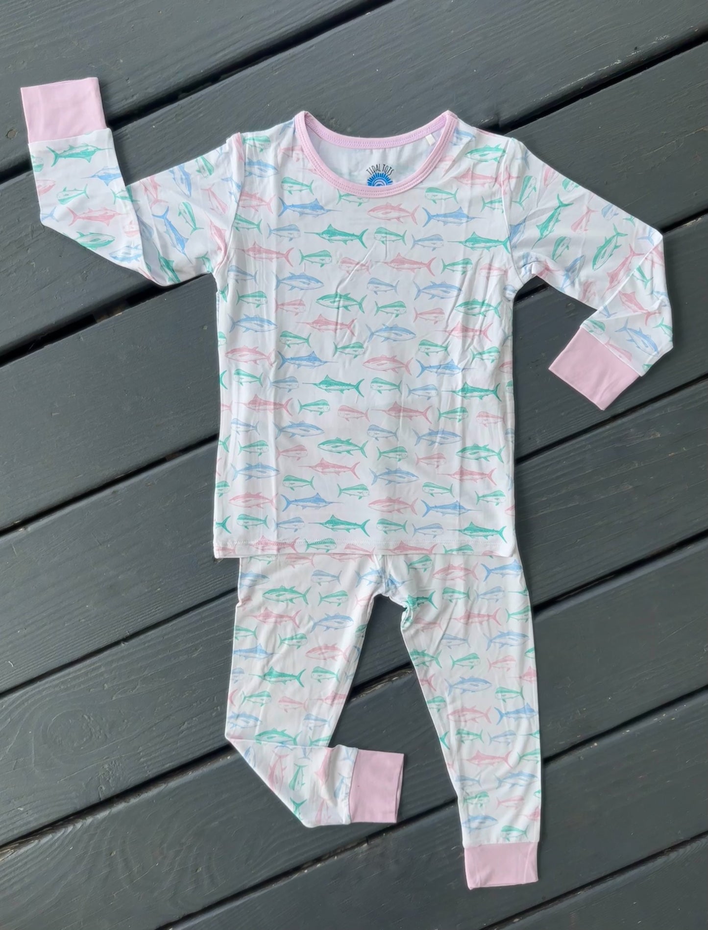 Maritime Medley Pink Two Piece Pajama