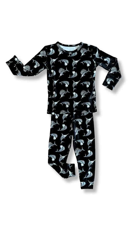 Scaly Skeletons Two Piece Pajama