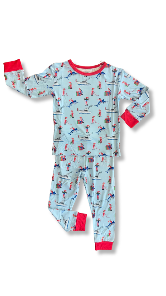 Santa's First Mate Two Piece Pajama Set
