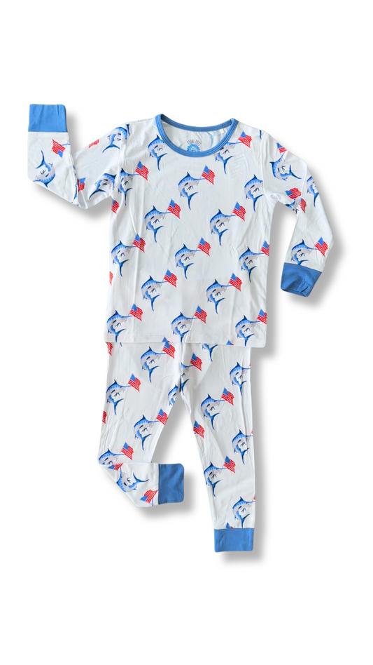 Merica' Marlin Two Piece Pajama