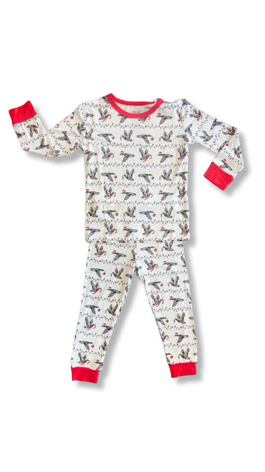 Merry Mallards Two Piece Pajama Set