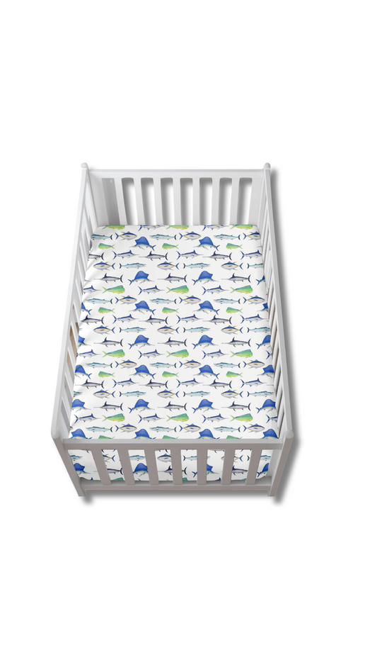 Fishing Frenzy Crib Sheet