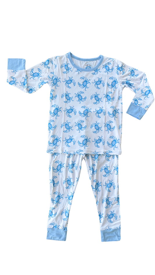 Carolina Crabs Blue Two Piece Pajama