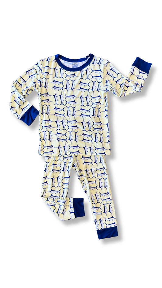 Marlin Mambo Yellow Two Piece Pajama