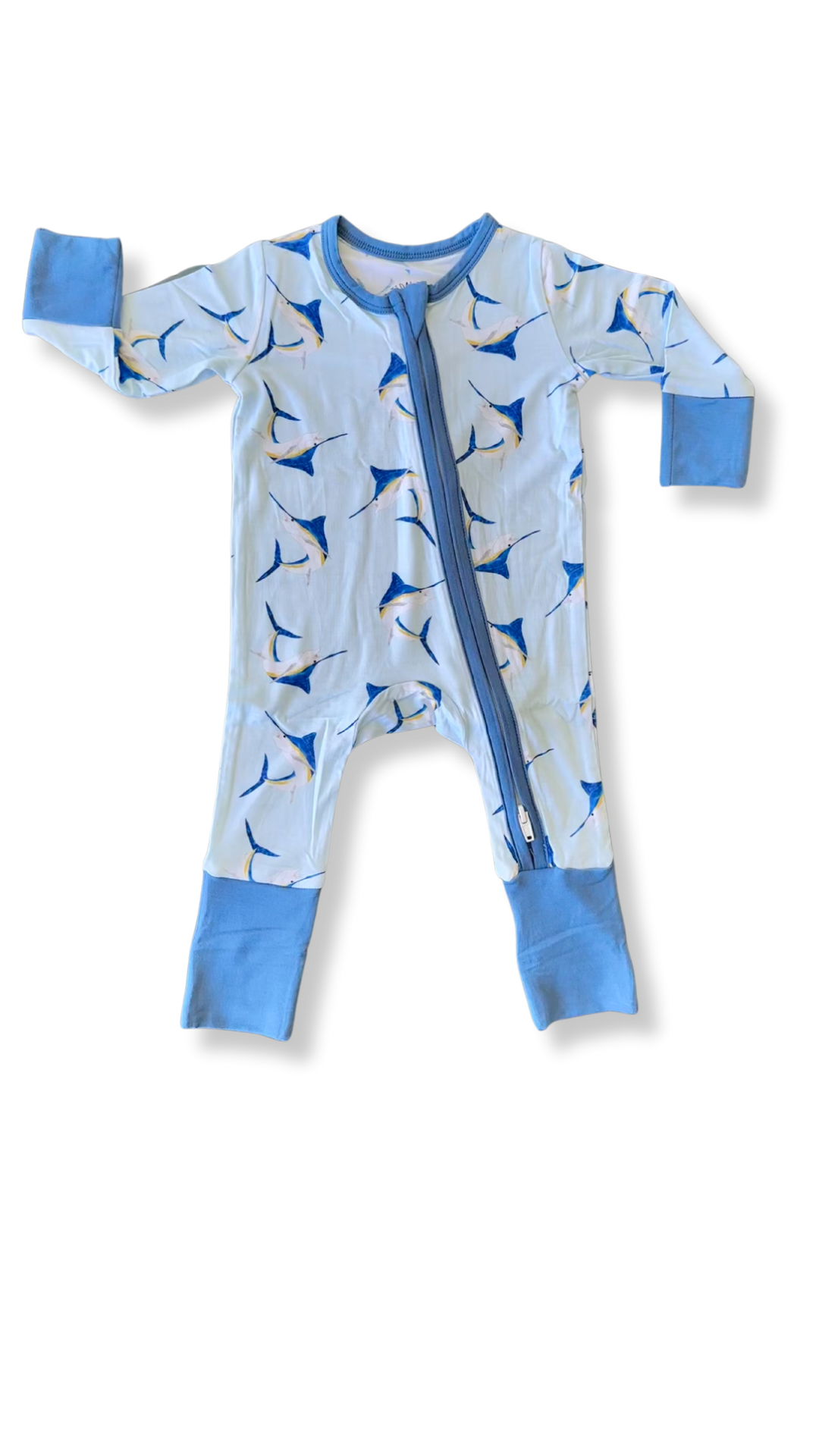 Moonlight Marlin Blue Zippy Pajama