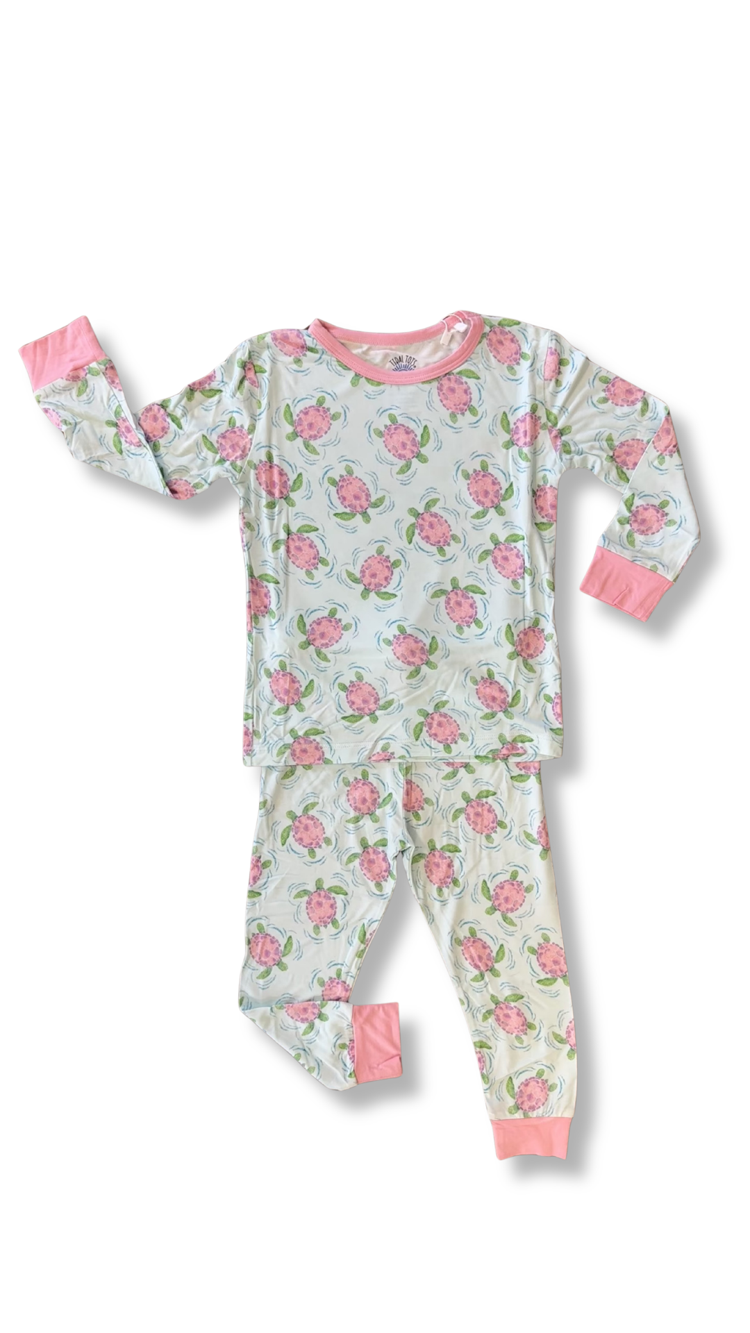 Turtle Twist Pink Two Piece Pajama