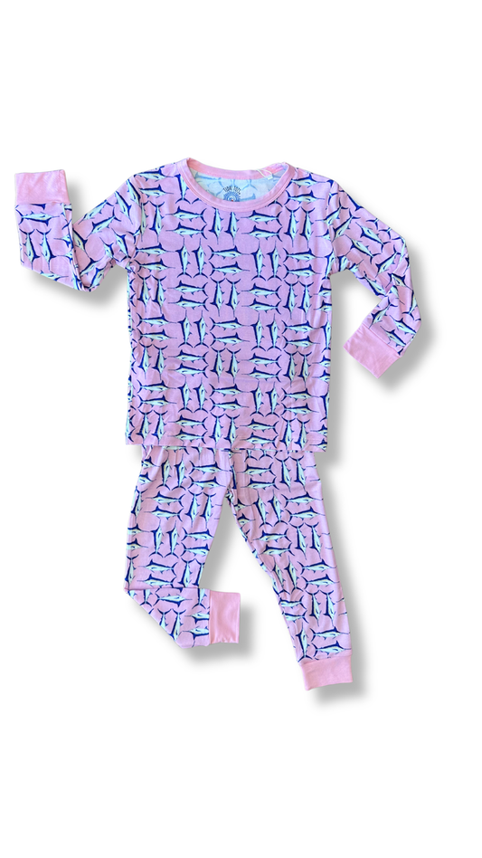Marlin Mambo Pink Two Piece Pajama