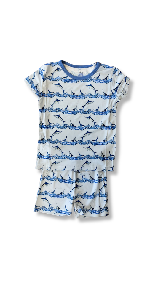 Marlin Motion Blue Shorts Set