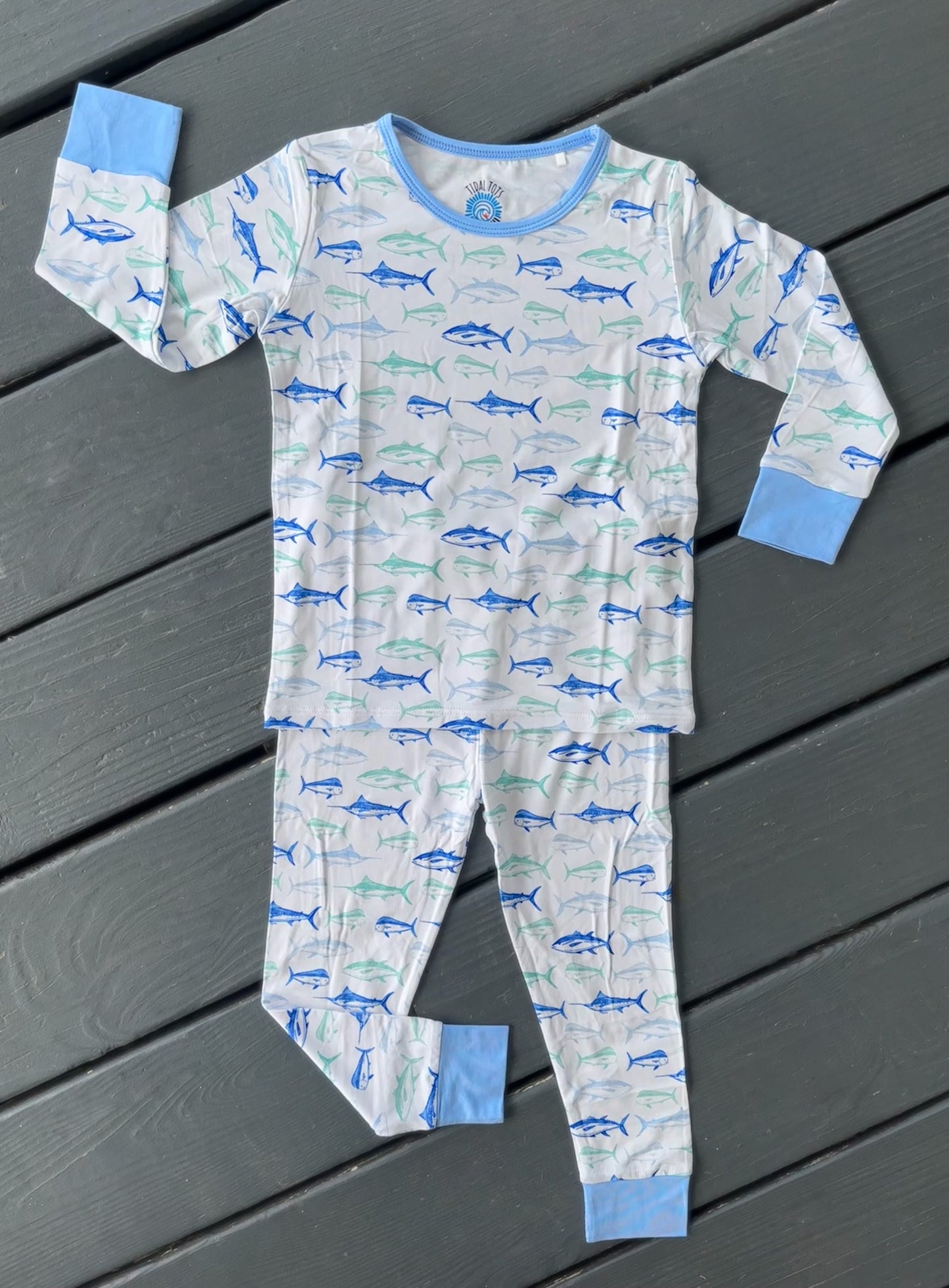 Maritime Medley Blue Two Piece Pajama
