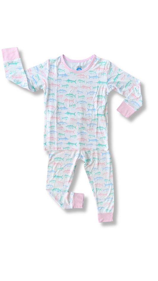 Maritime Medley Pink Two Piece Pajama