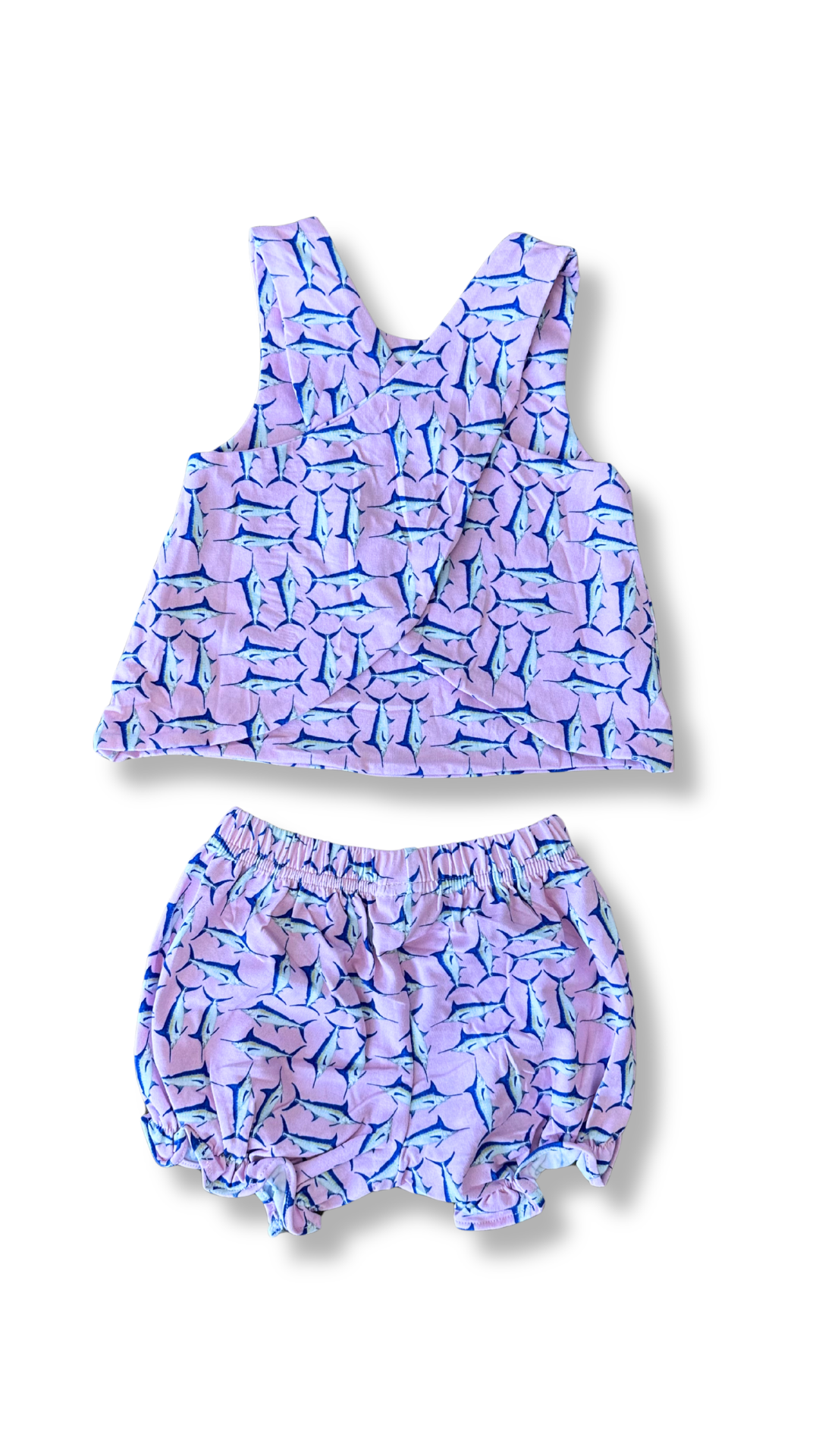 Marlin Mambo Pink Swing Back Bloomer Set