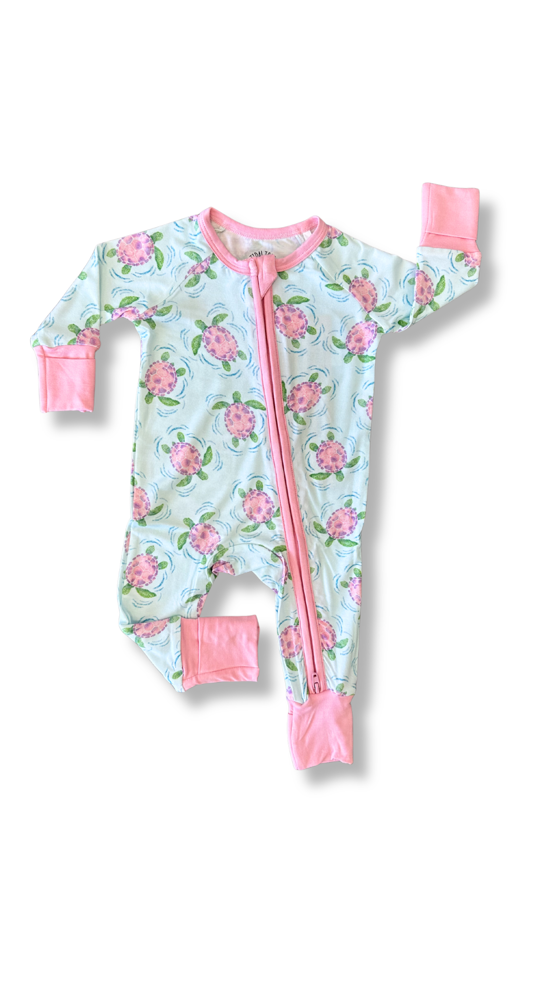 Turtle Twist Pink Zippy Pajama