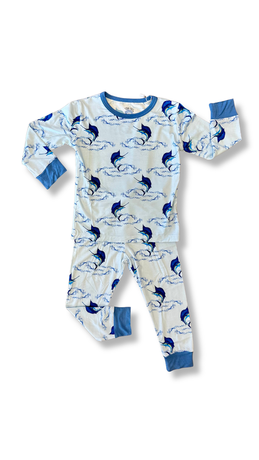 Summertime Sails Blue Two Piece Pajama