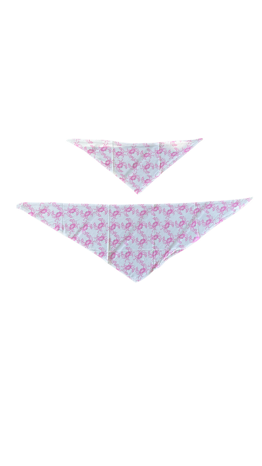 Carolina Crabs Pink Pet Bandana