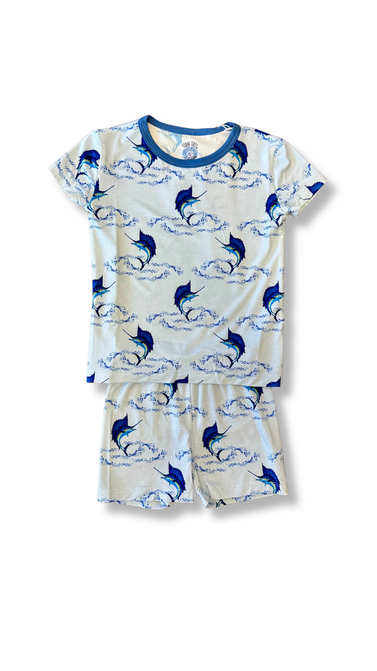 Summertime Sails Blue Shorts Set