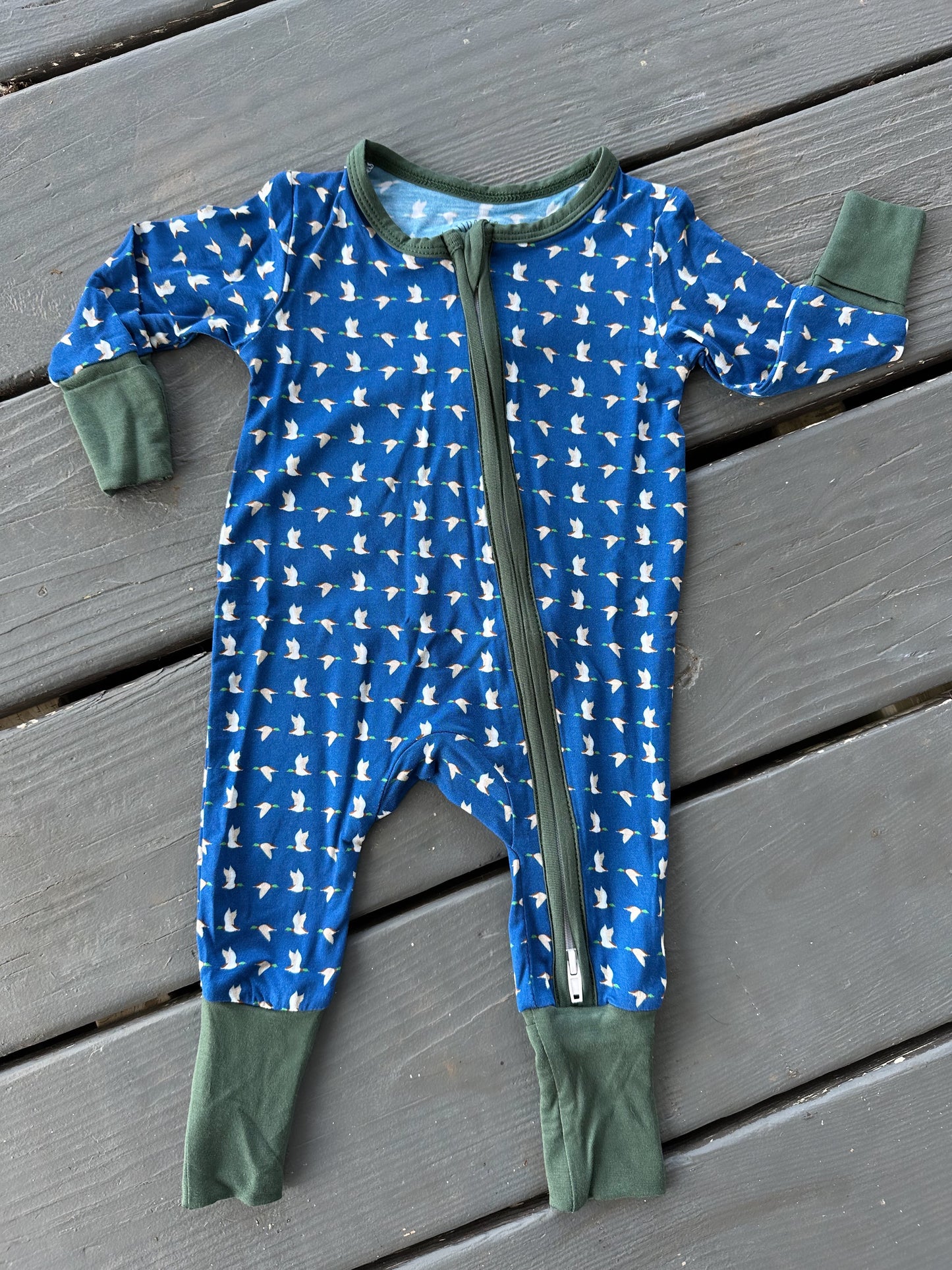 Migrating Mallards Navy Zippy Pajama