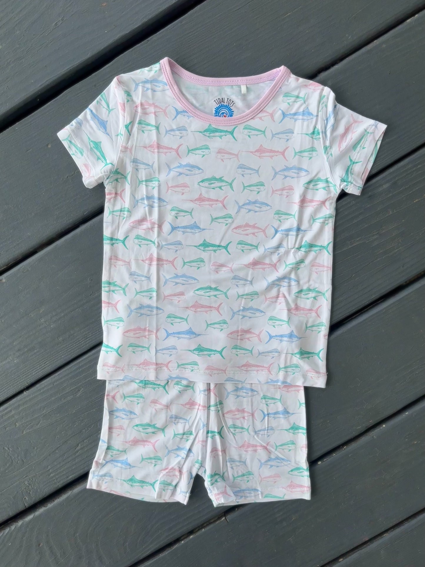Maritime Medley Pink Shorts Set